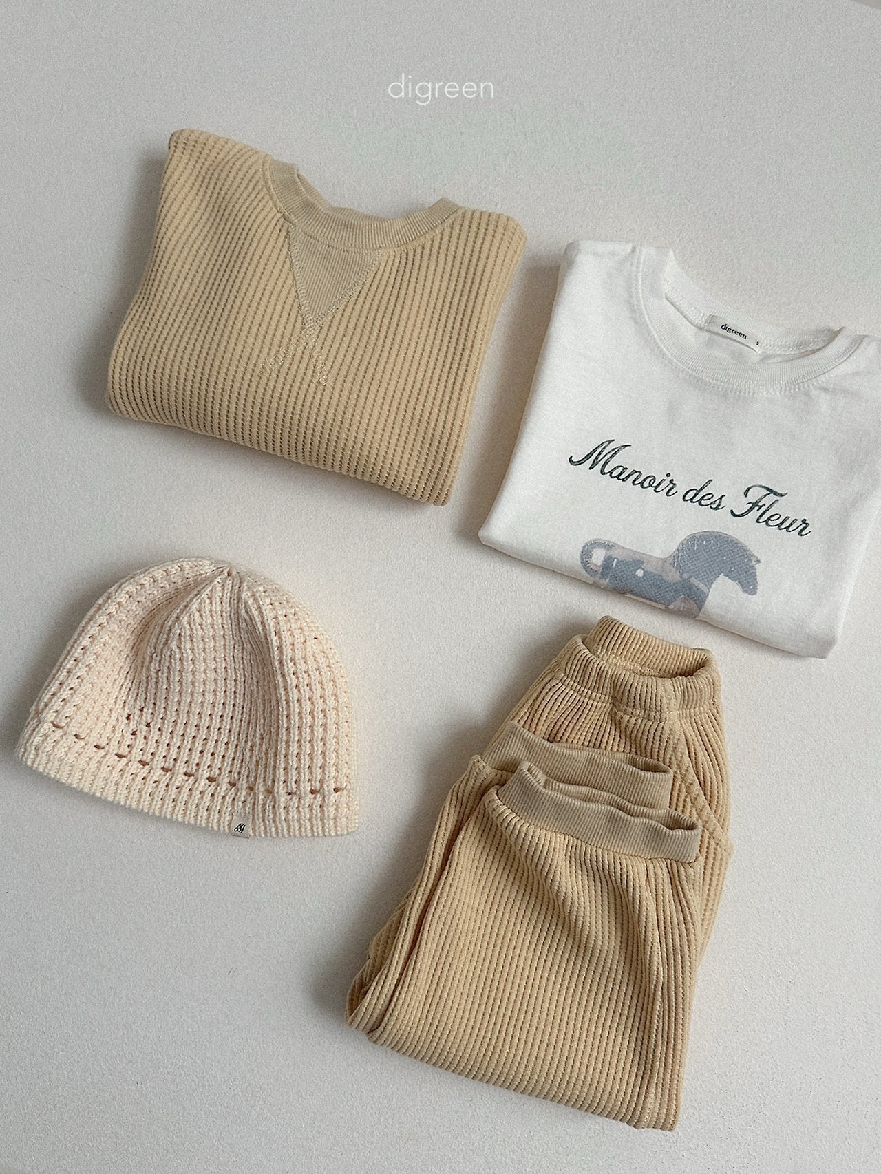 《予約》Eyelet Beanie / digreen