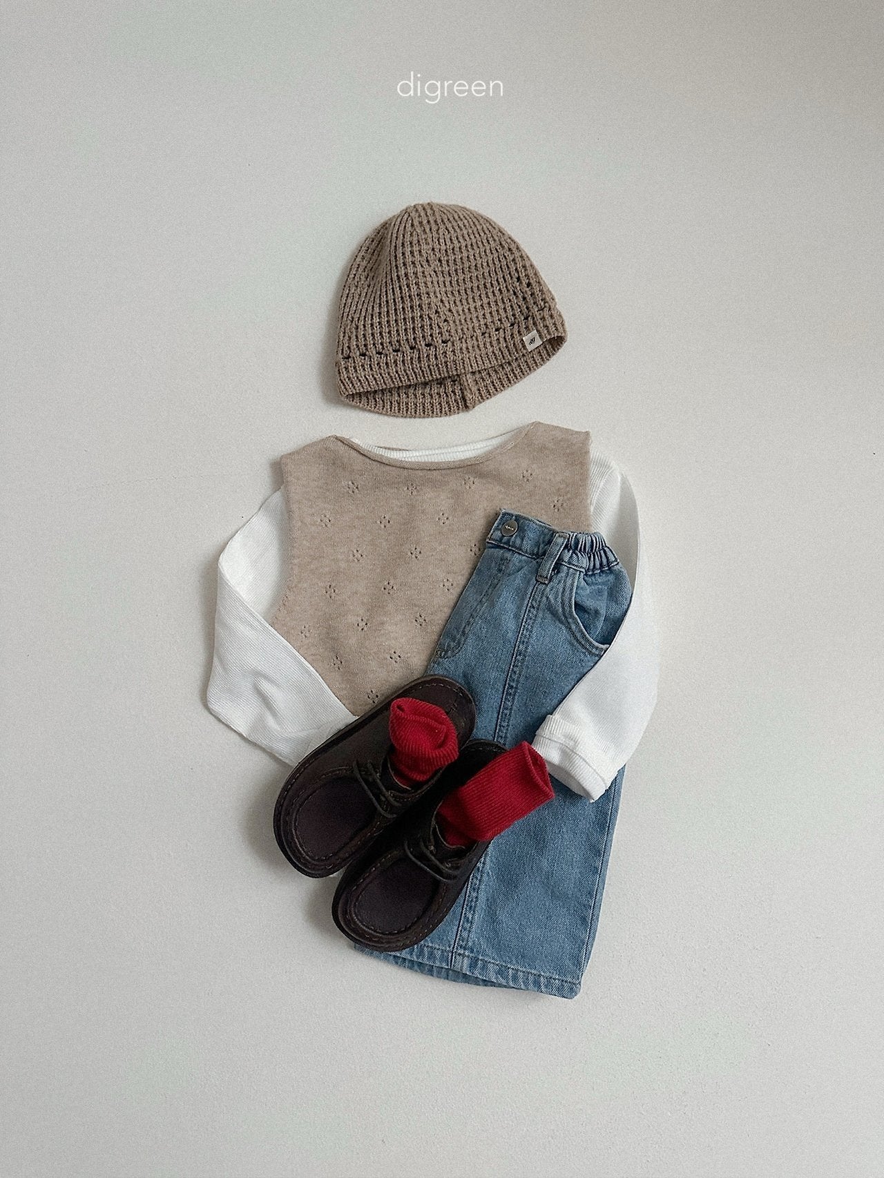 《予約》Eyelet Beanie / digreen
