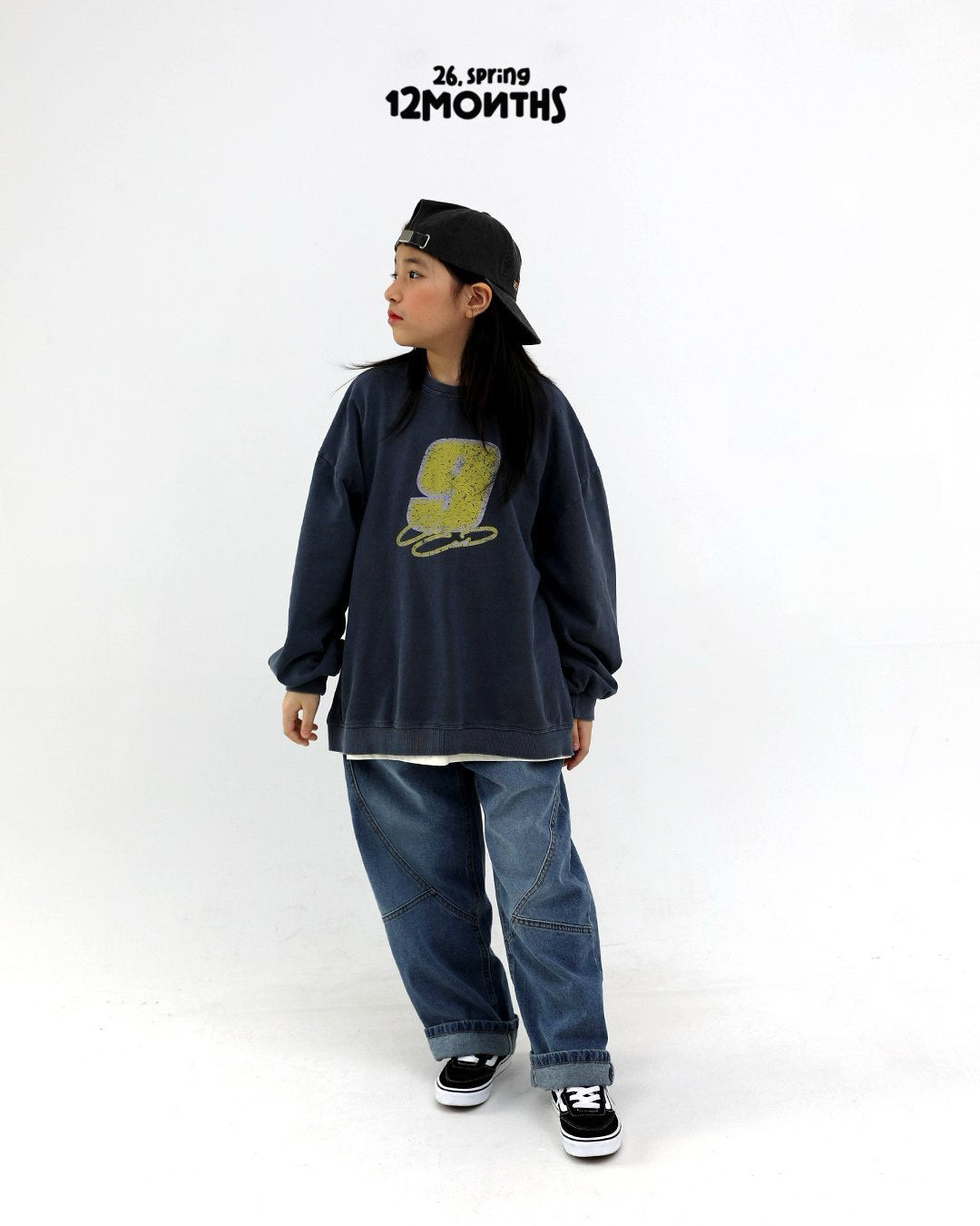 《予約》Stonewashed Denim Pants / 12months