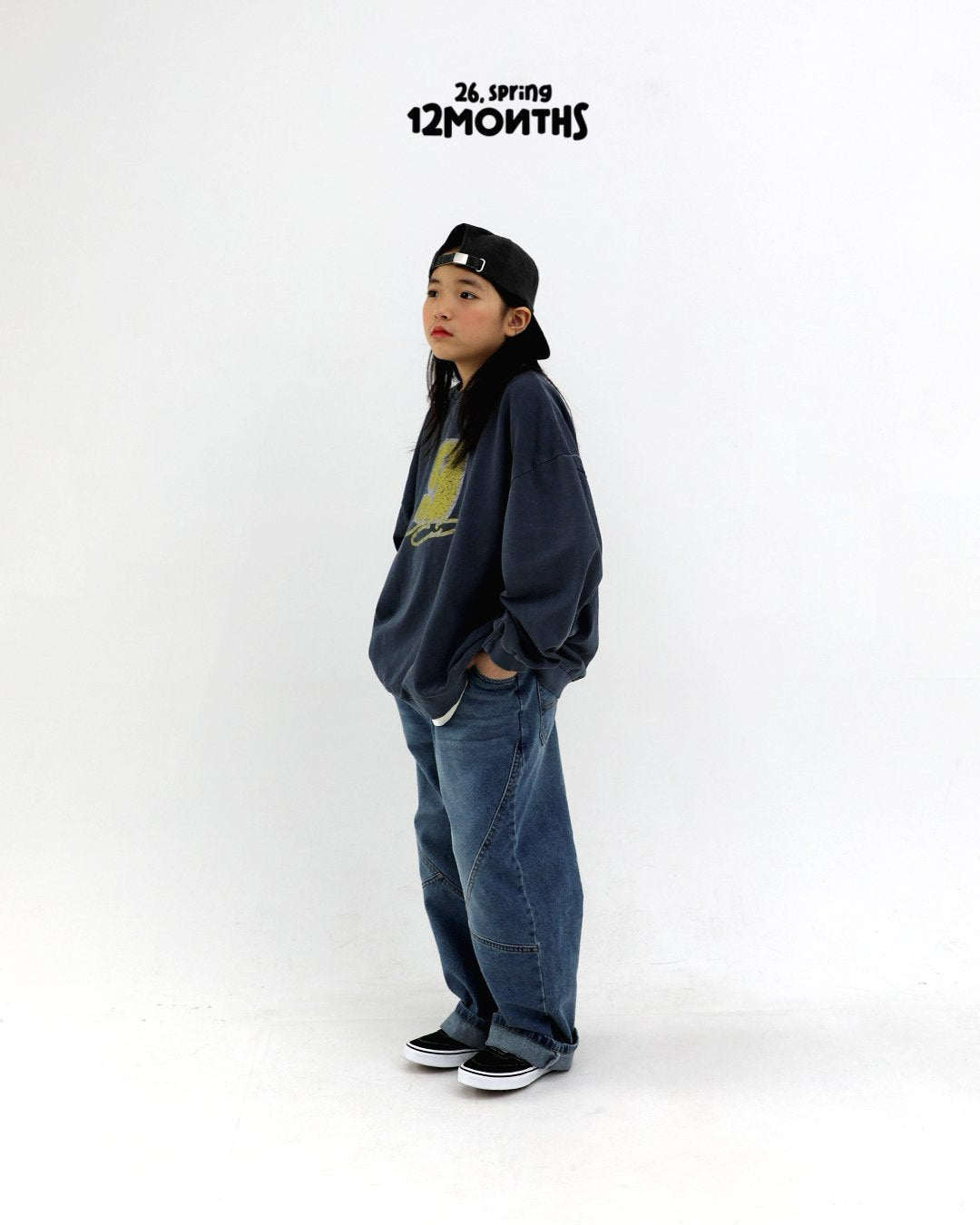 《予約》Stonewashed Denim Pants / 12months