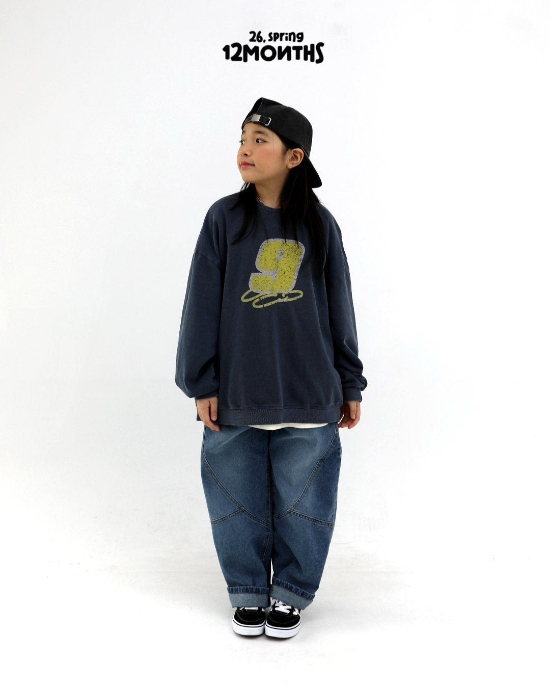 《予約》Stonewashed Denim Pants / 12months