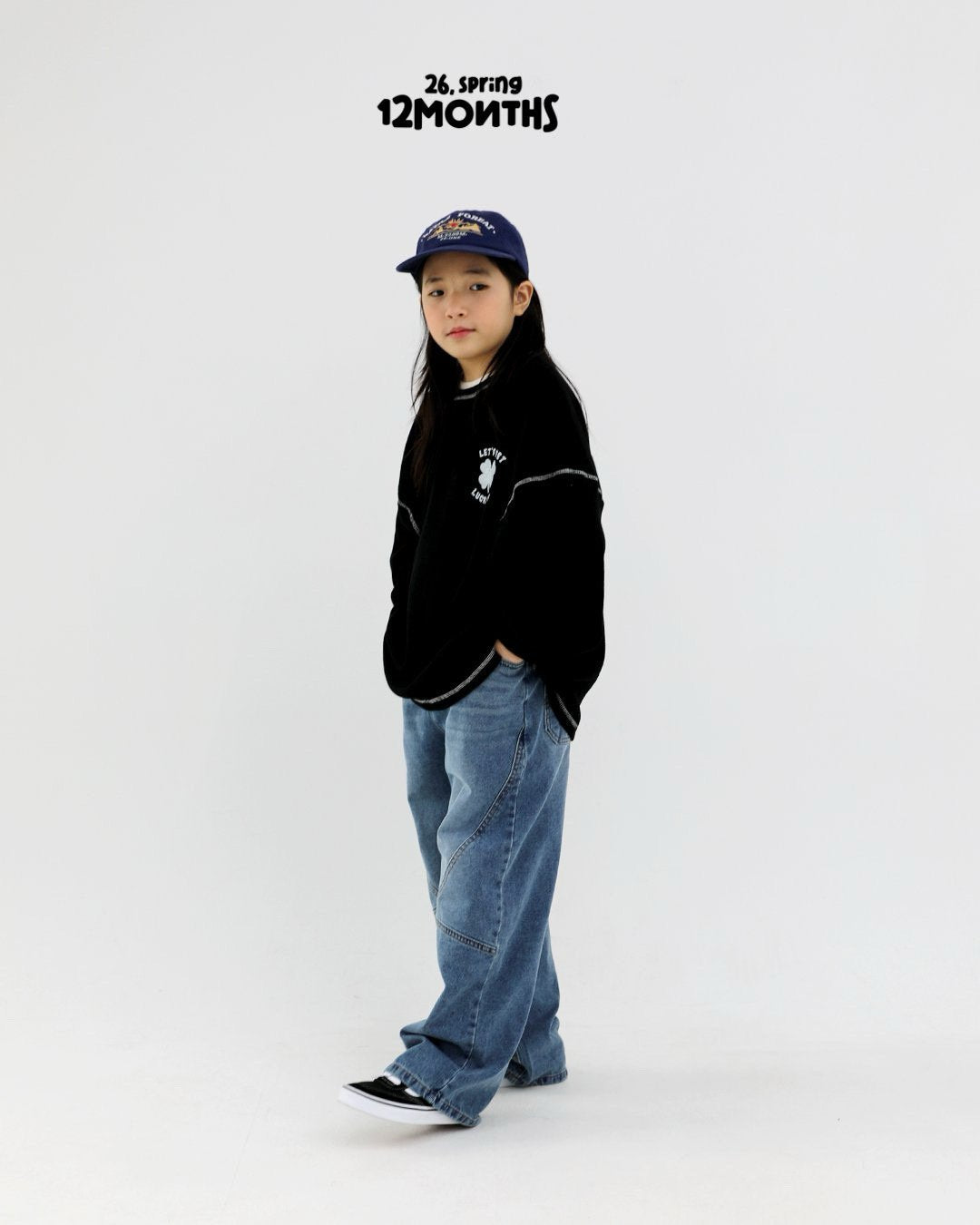 《予約》Stonewashed Denim Pants / 12months