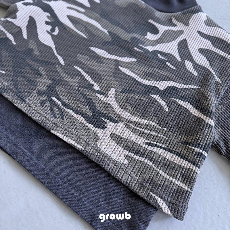 《予約》Layered Camo Tee  / Growb