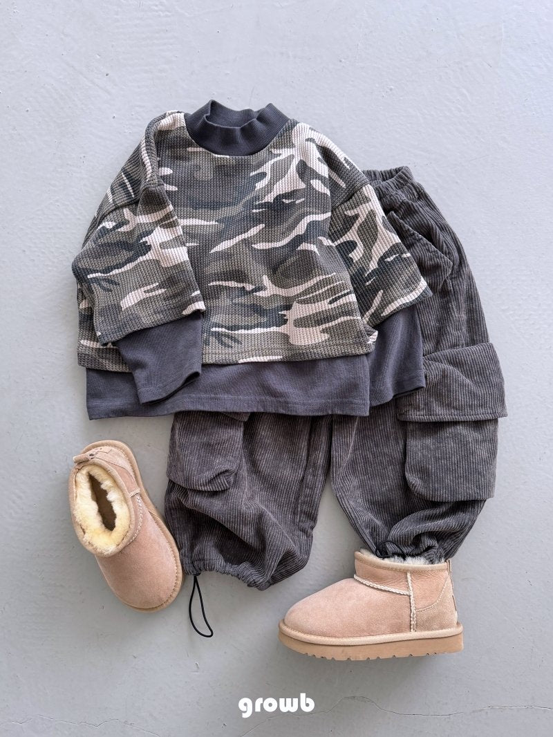 《予約》Layered Camo Tee  / Growb