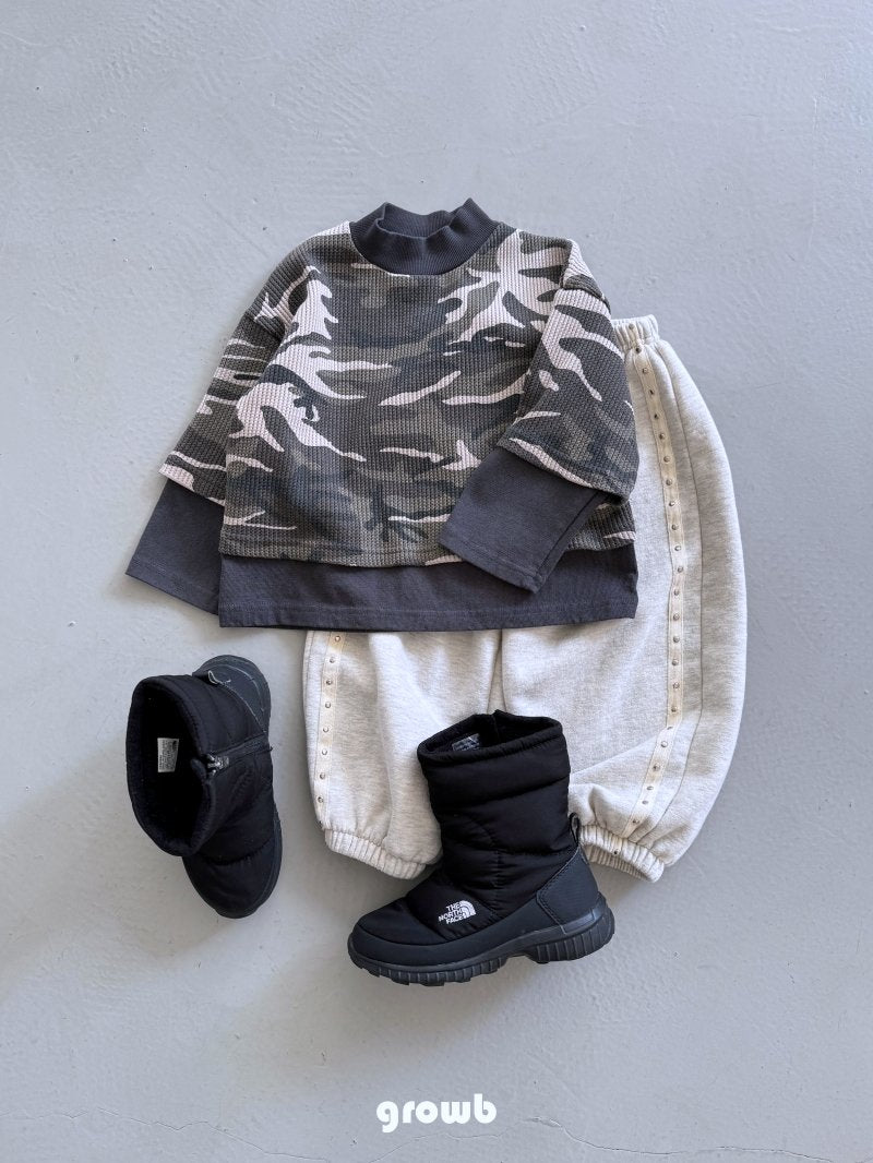 《予約》Layered Camo Tee  / Growb