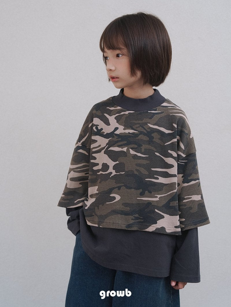 《予約》Layered Camo Tee  / Growb
