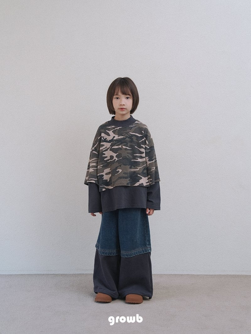《予約》Layered Camo Tee  / Growb