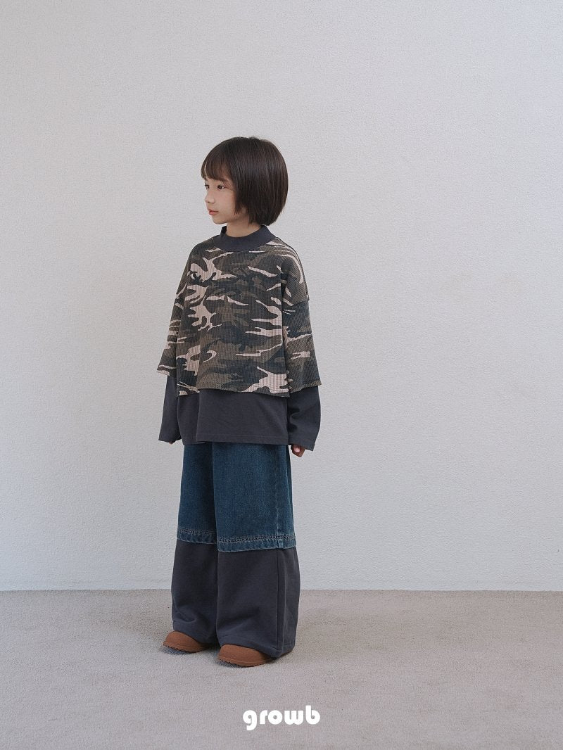 《予約》Layered Camo Tee  / Growb