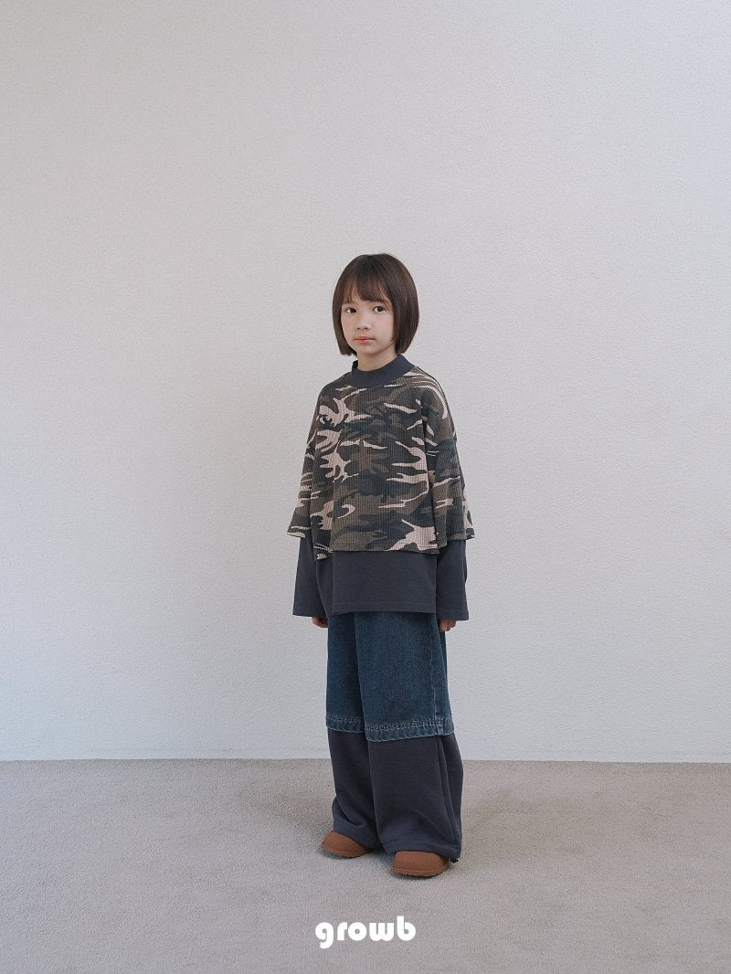 《予約》Layered Camo Tee  / Growb