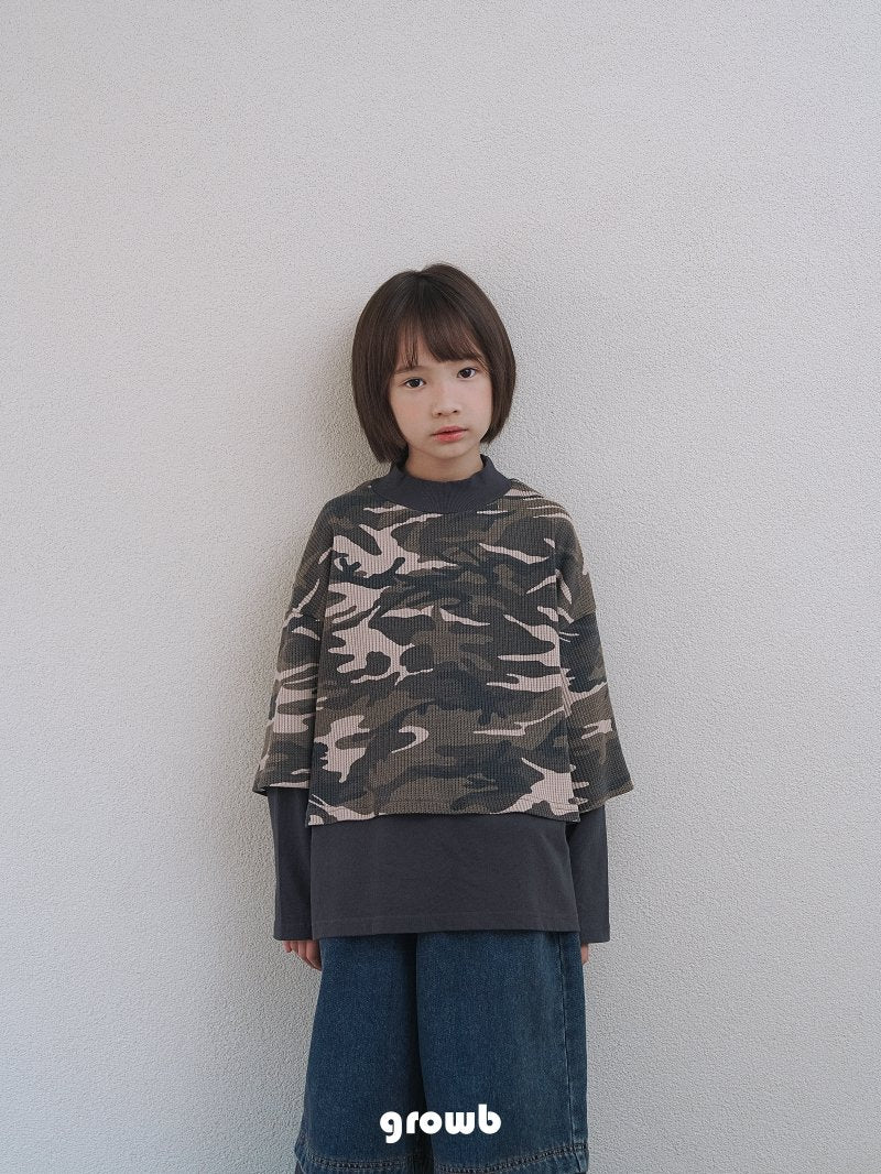 《予約》Layered Camo Tee  / Growb