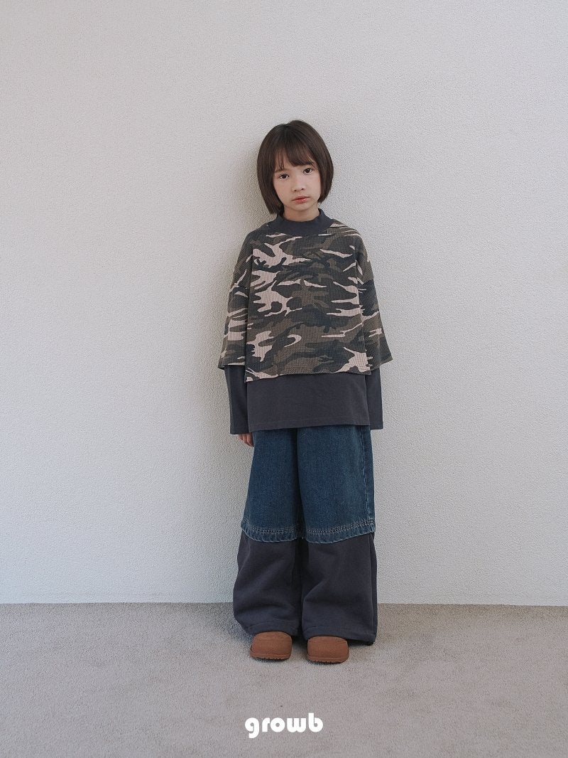 《予約》Layered Camo Tee  / Growb