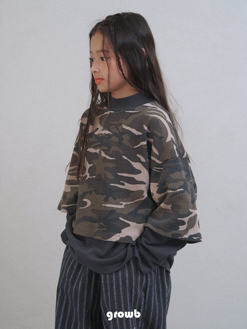 《予約》Layered Camo Tee  / Growb