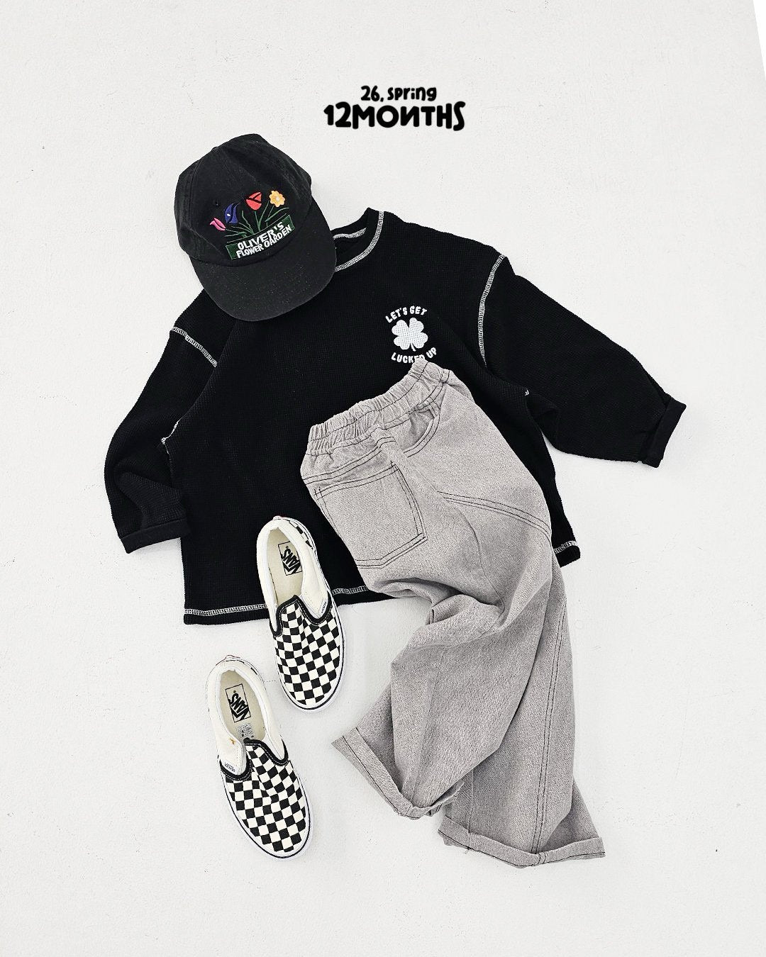 《予約》Clover Waffle T-shirt / 12months