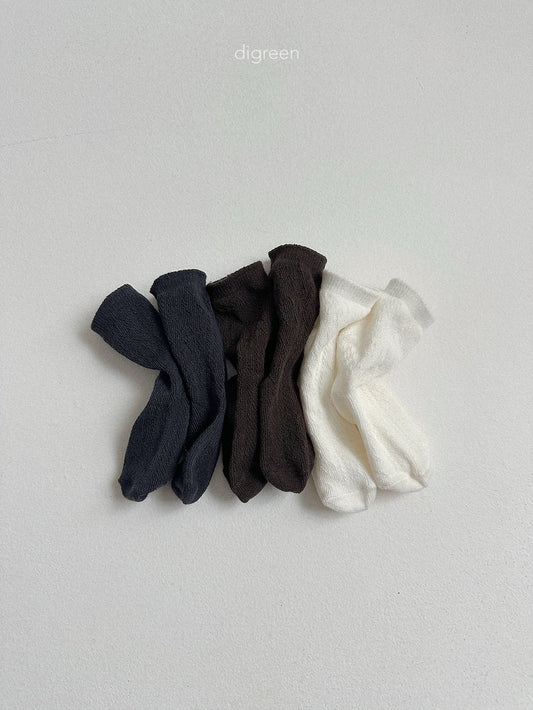 《予約》Eyelet Socks(Set) / digreen
