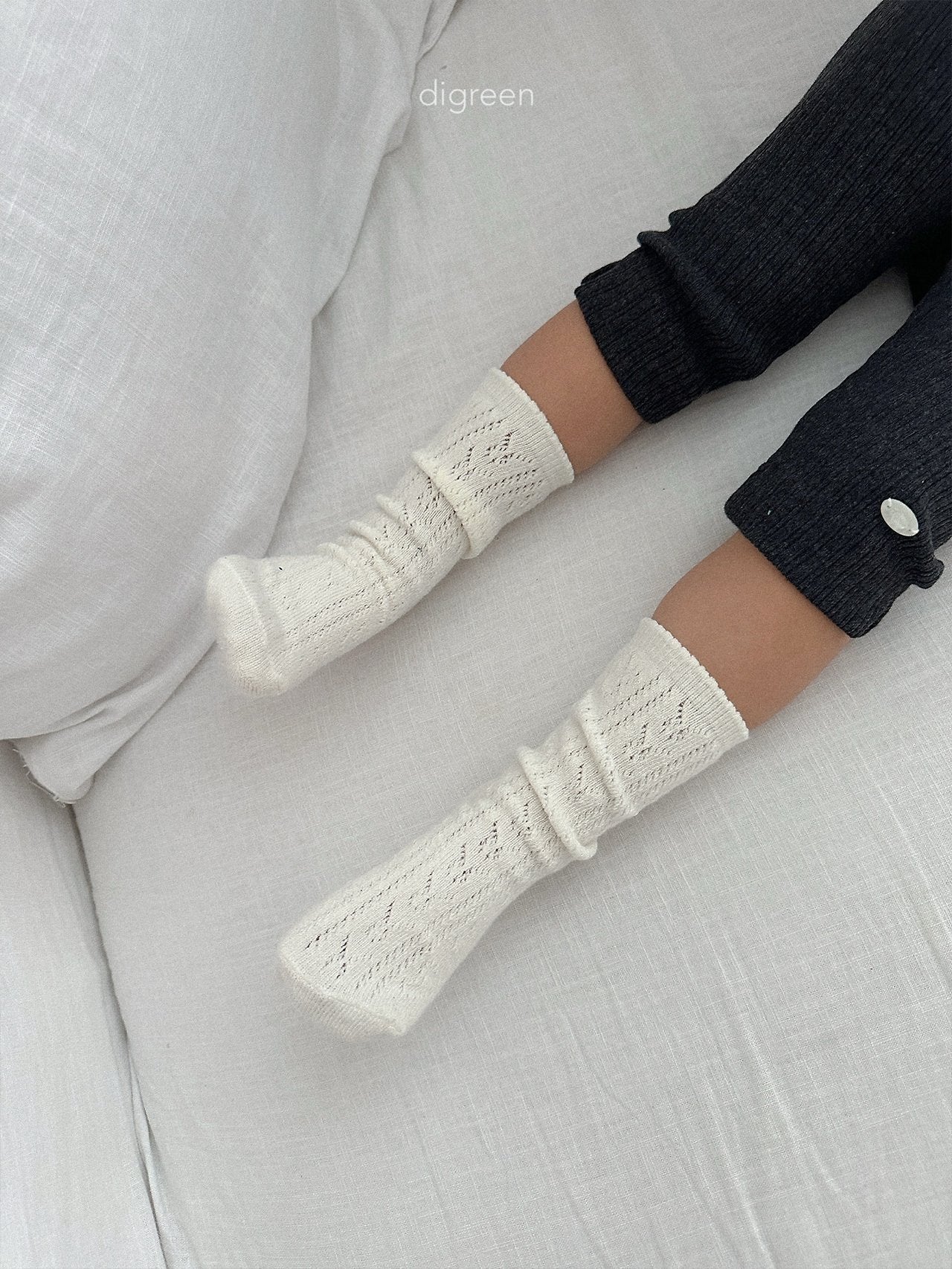 《予約》Eyelet Socks(Set) / digreen