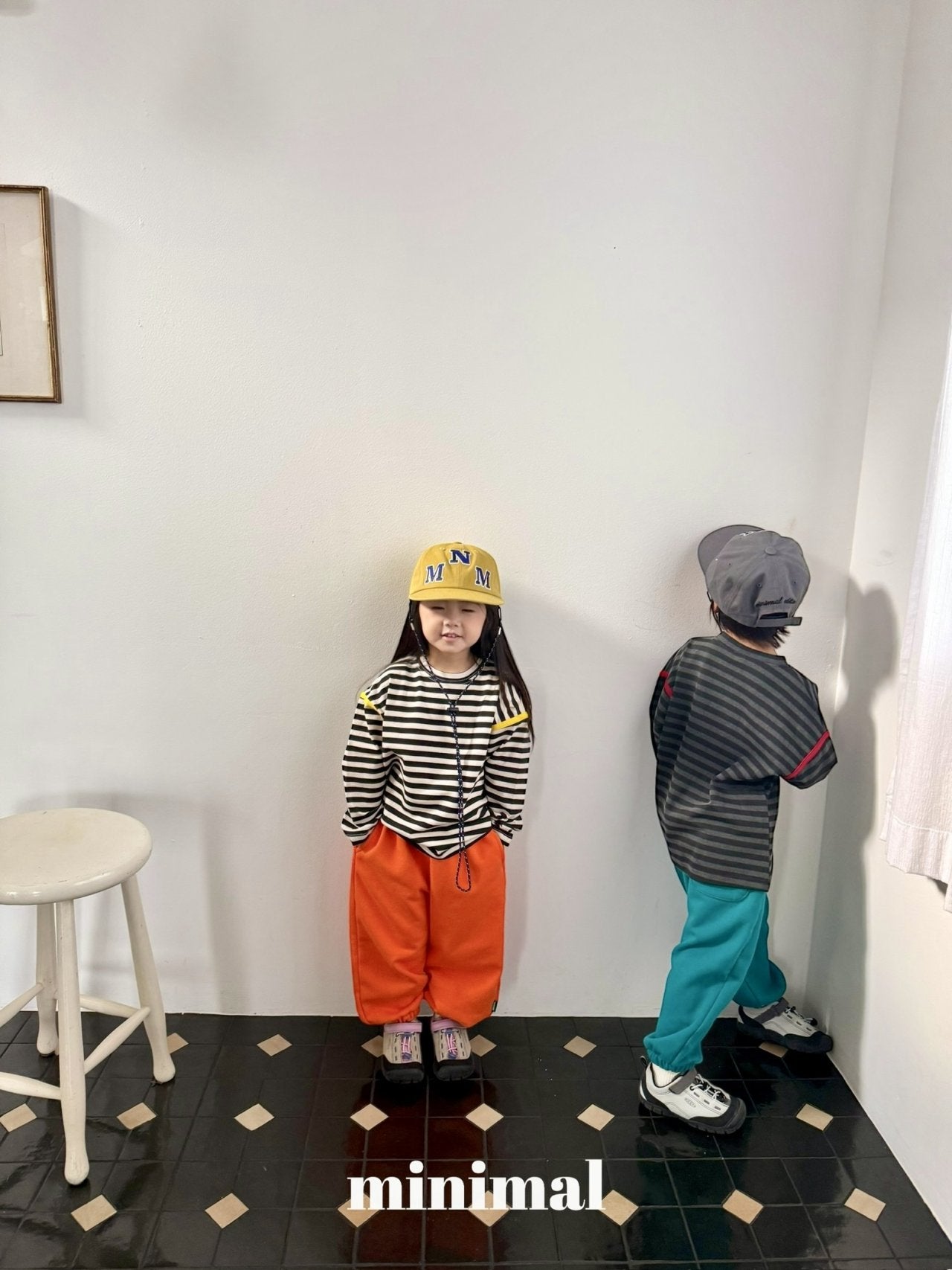 《予約》Pigment Line T-shirt（adultまで）/ MINIMAL