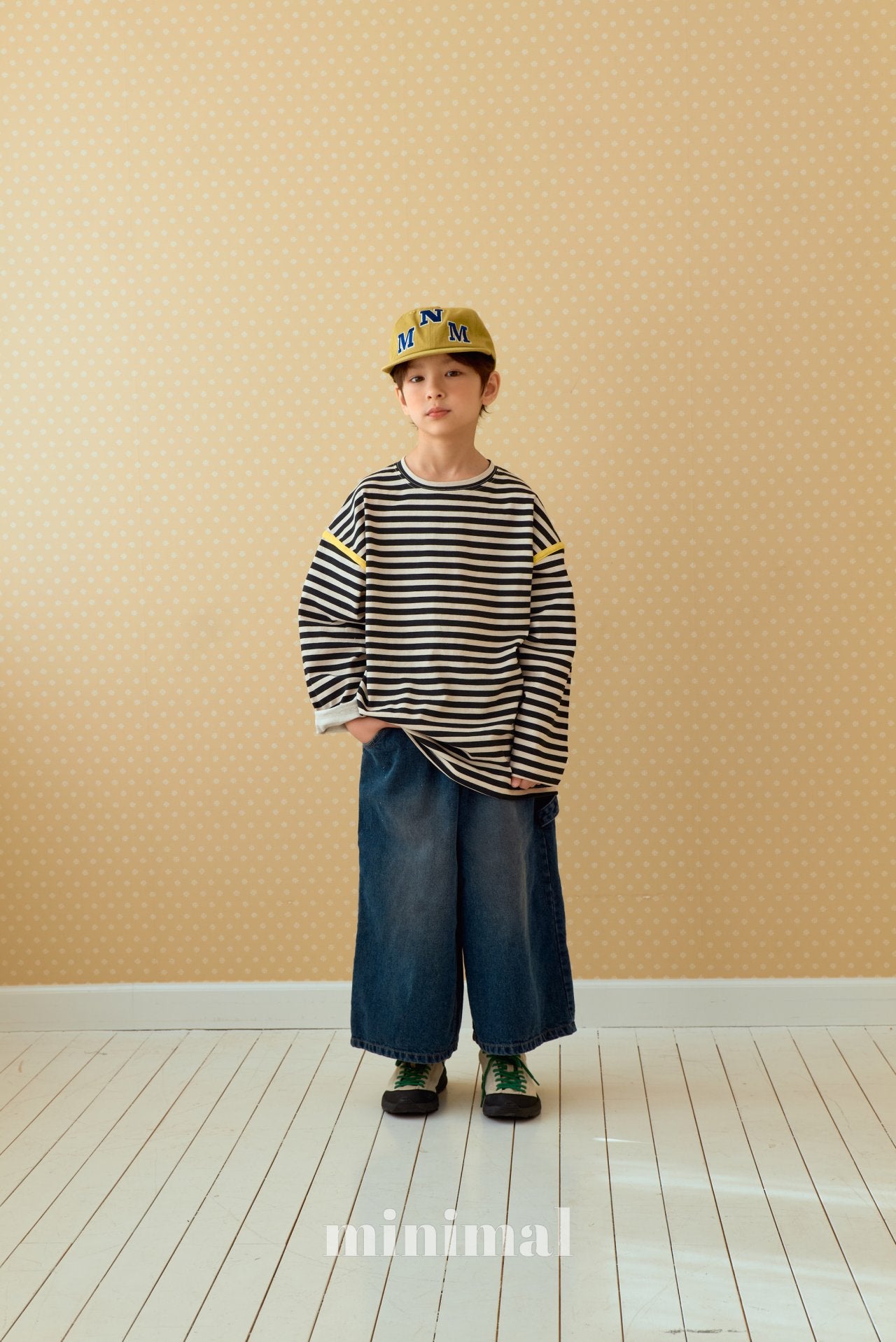 《予約》Pigment Line T-shirt（adultまで）/ MINIMAL