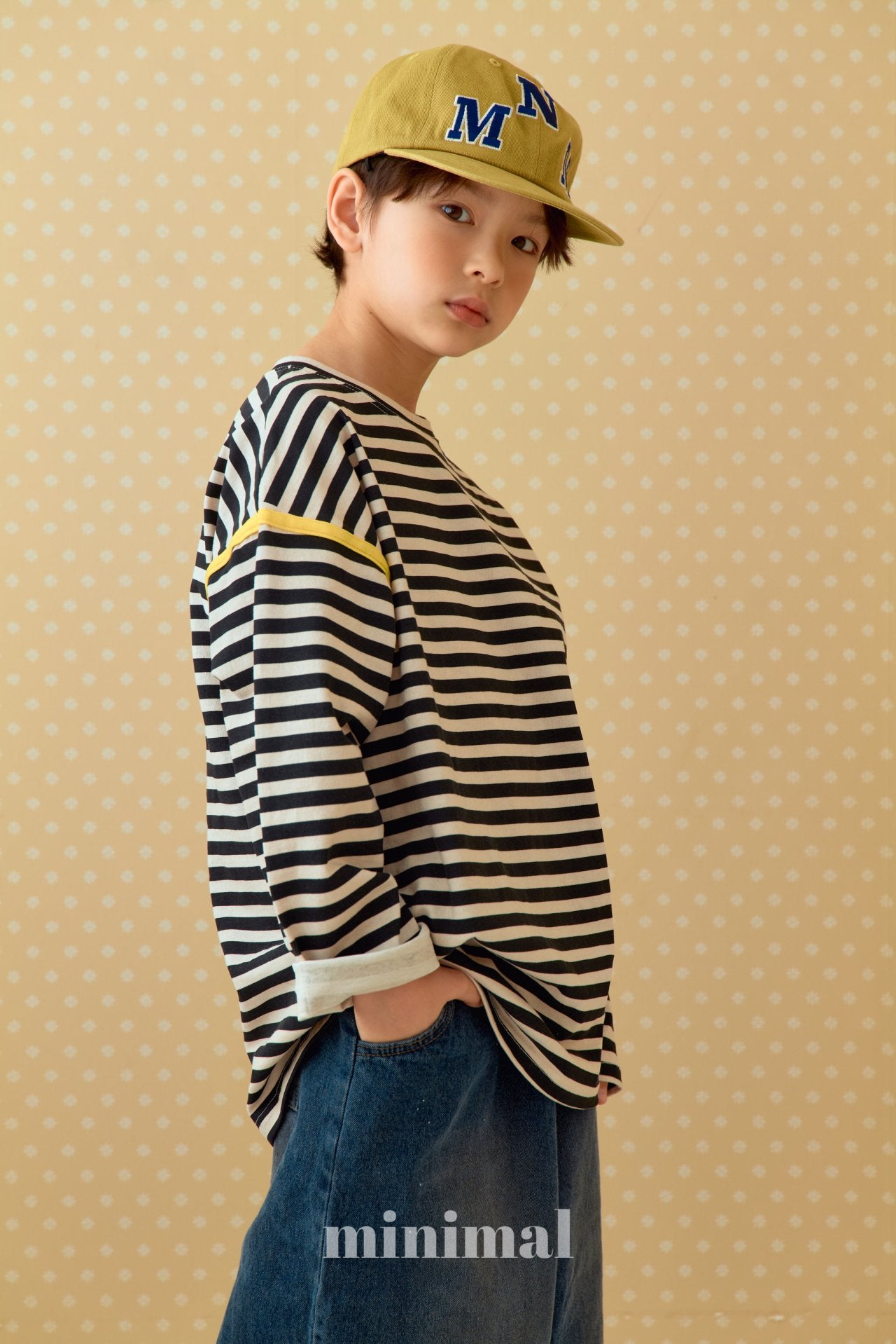 《予約》Pigment Line T-shirt（adultまで）/ MINIMAL