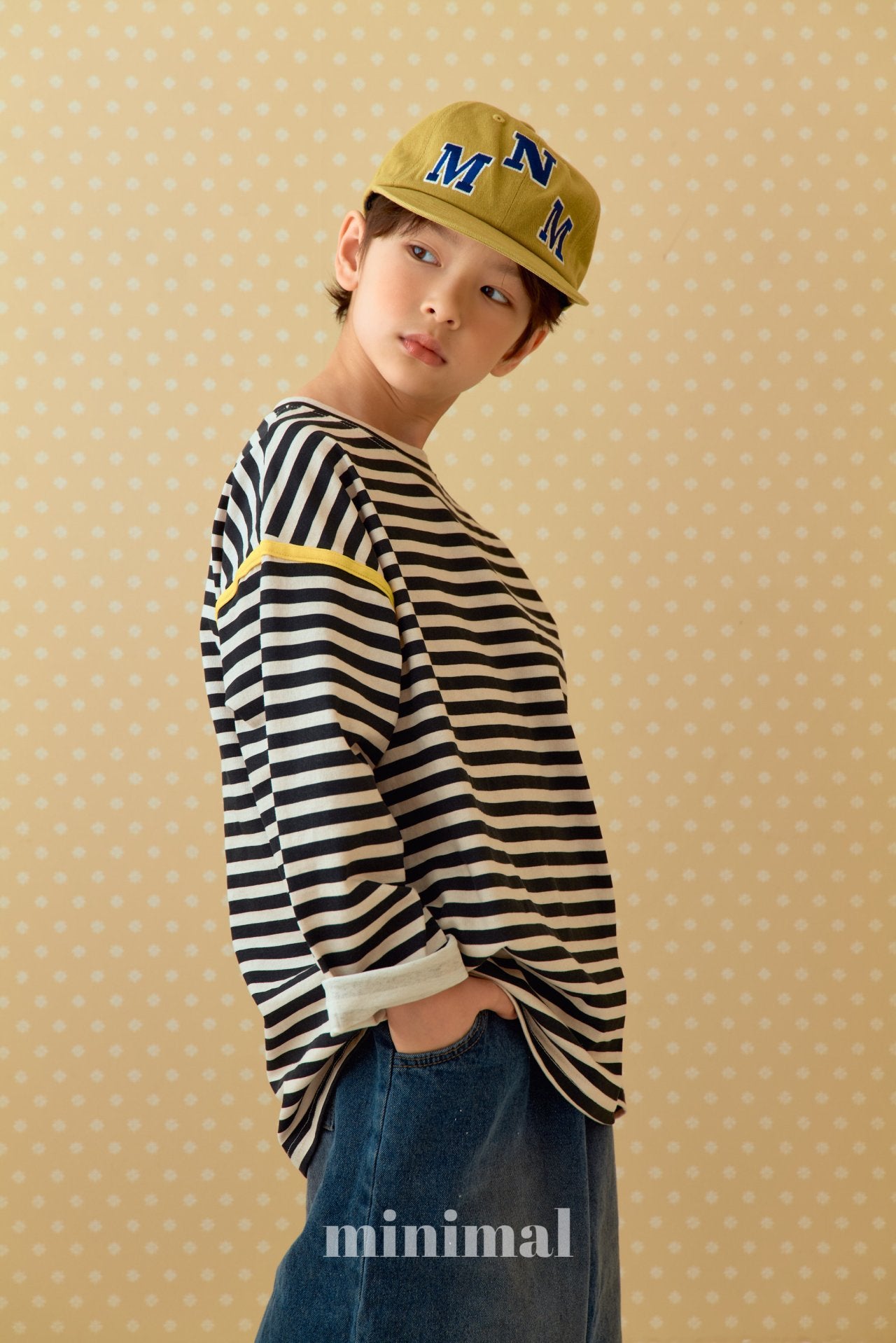 《予約》Pigment Line T-shirt（adultまで）/ MINIMAL