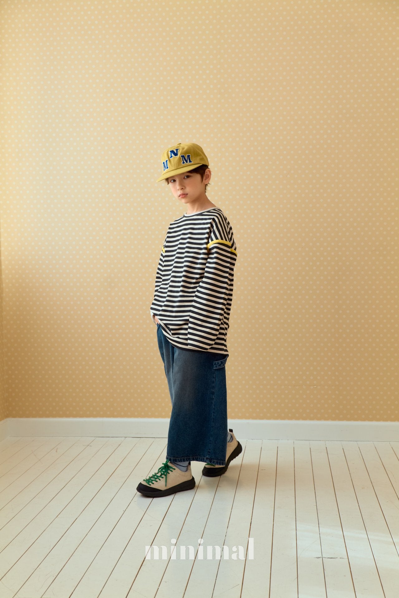 《予約》Pigment Line T-shirt（adultまで）/ MINIMAL