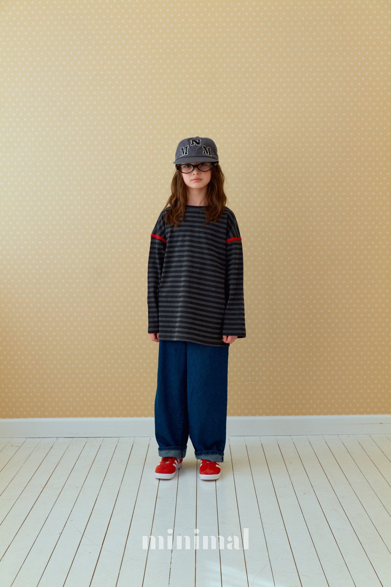 《予約》Pigment Line T-shirt（adultまで）/ MINIMAL