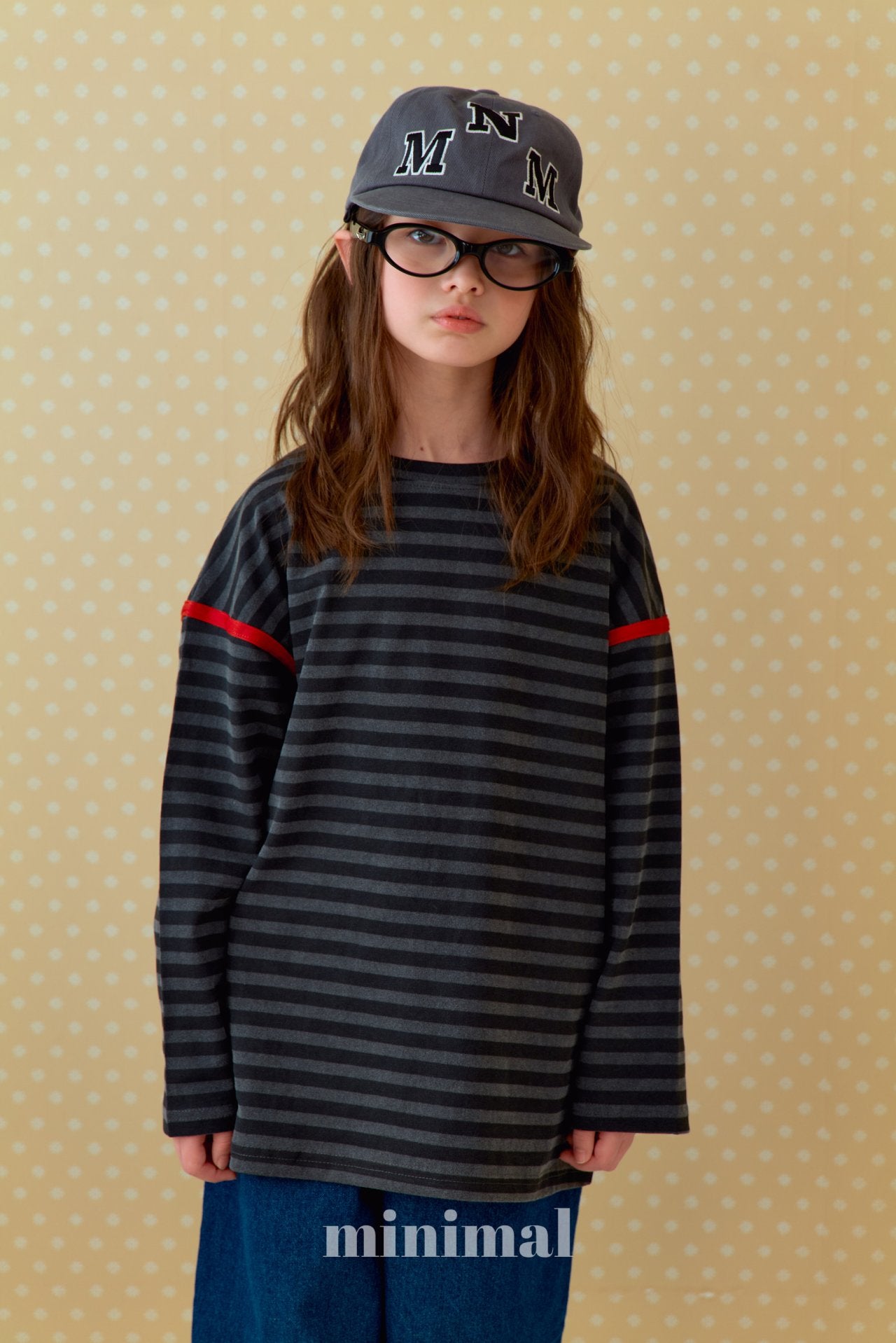 《予約》Pigment Line T-shirt（adultまで）/ MINIMAL