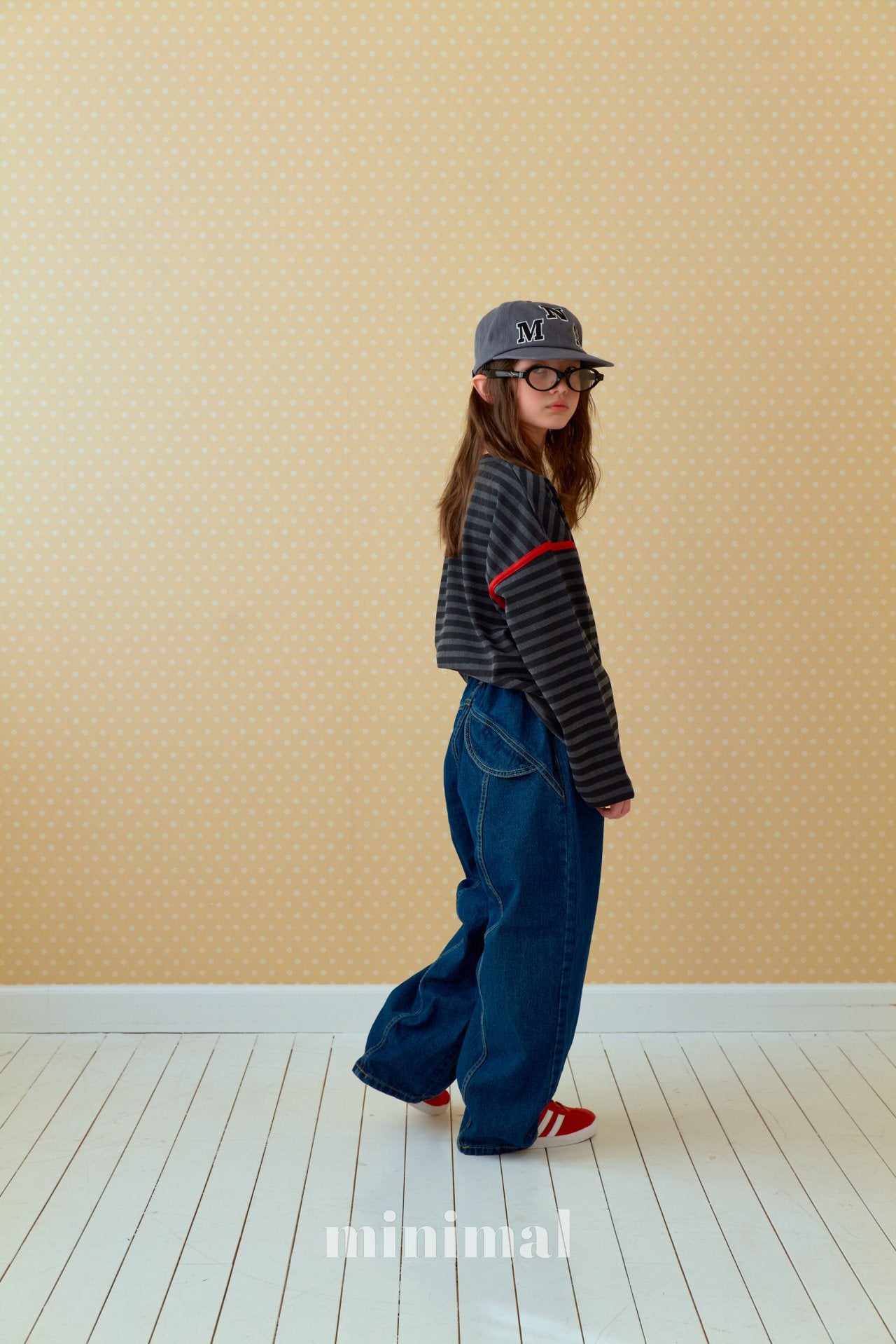 《予約》Pigment Line T-shirt（adultまで）/ MINIMAL