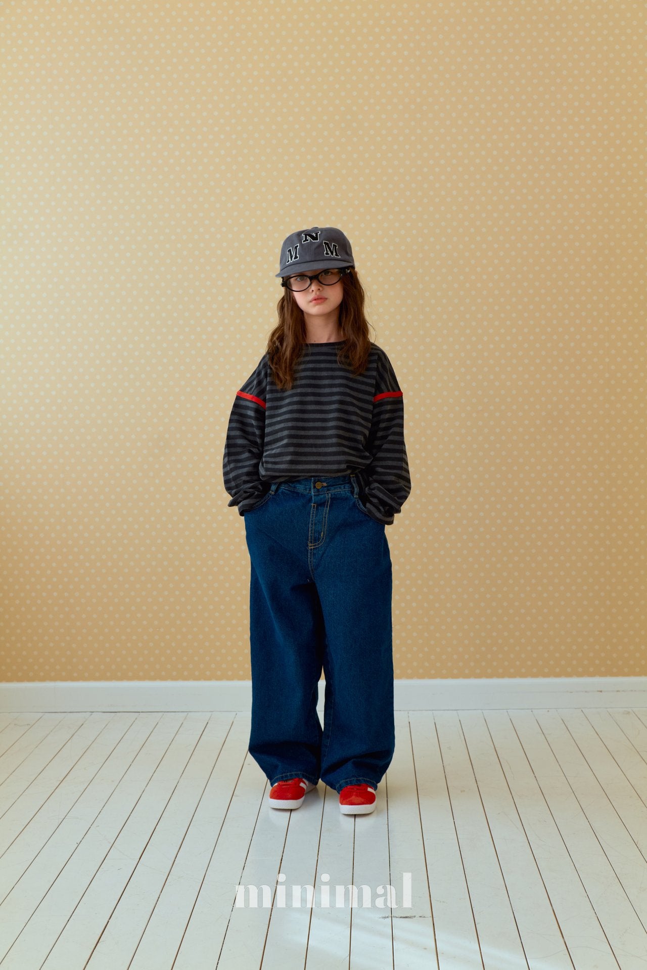 《予約》Pigment Line T-shirt（adultまで）/ MINIMAL