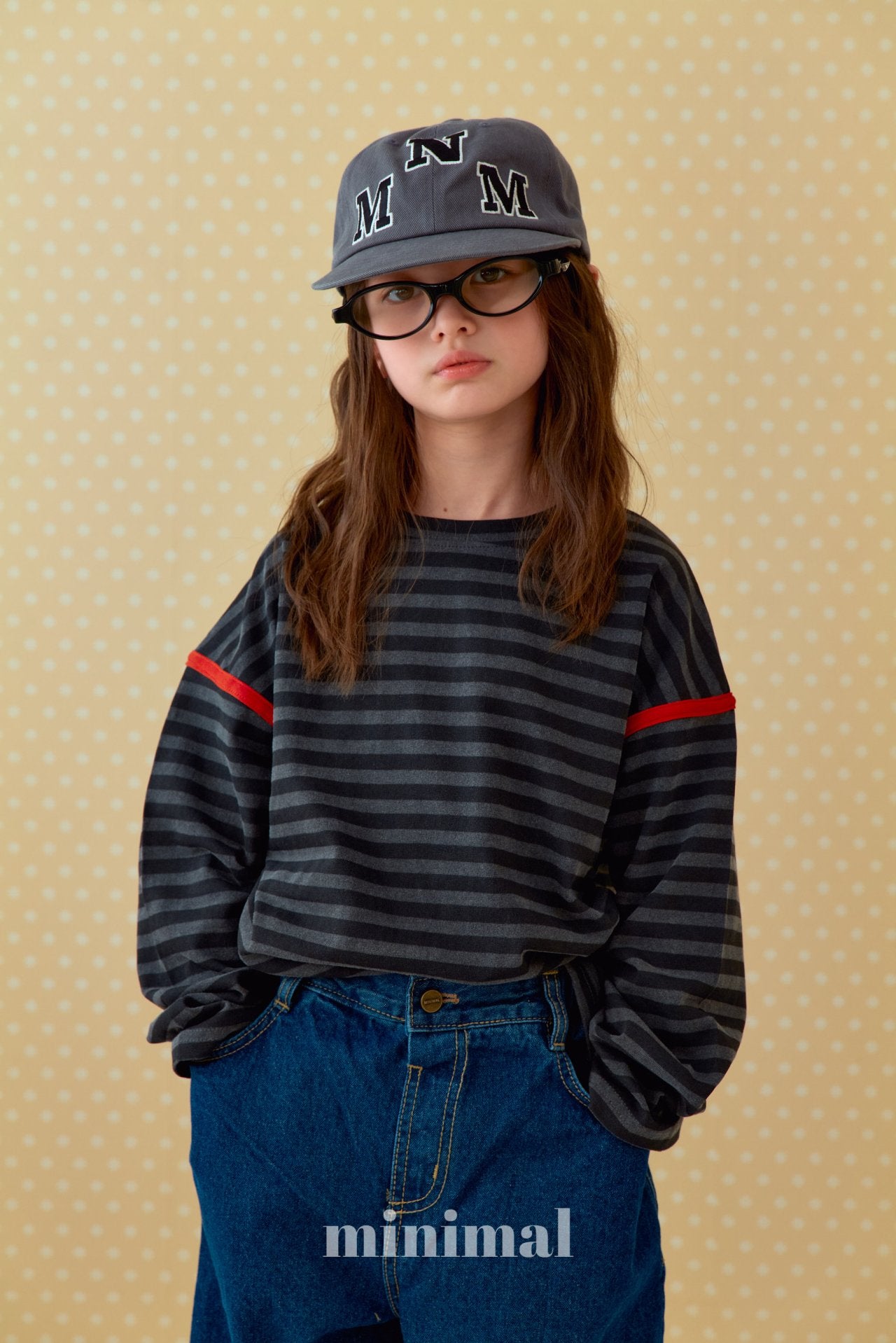 《予約》Pigment Line T-shirt（adultまで）/ MINIMAL