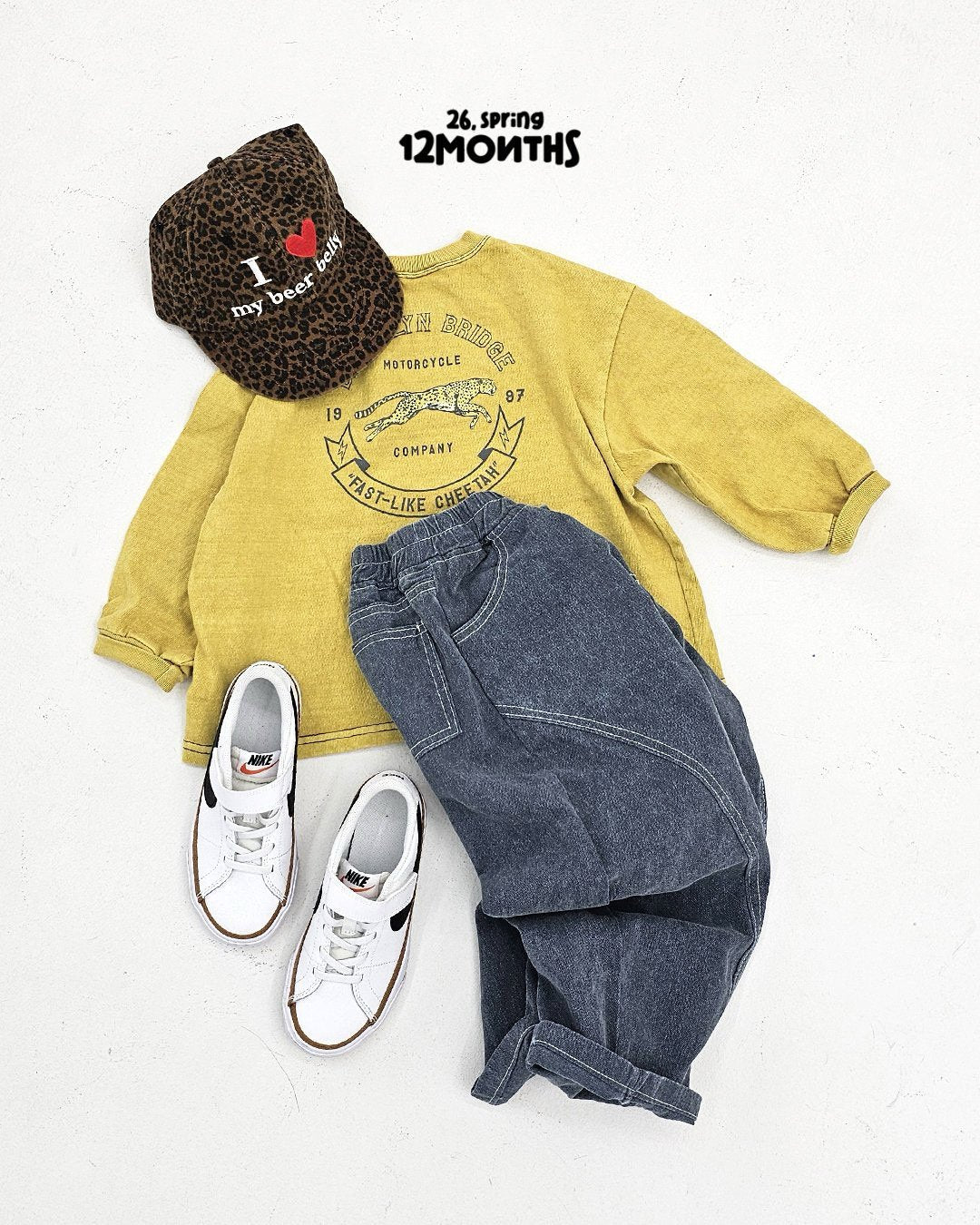 《予約》Cheetah Pig Tee / 12months