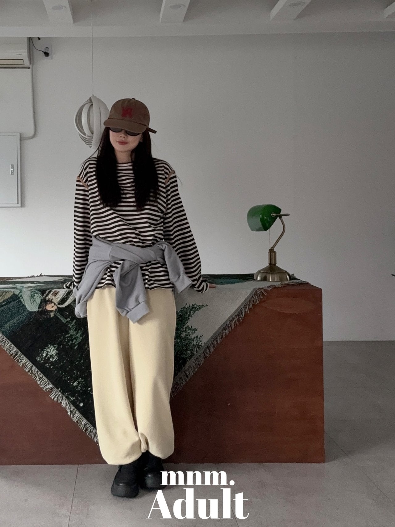 《予約》Pigment Line T-shirt（adultまで）/ MINIMAL