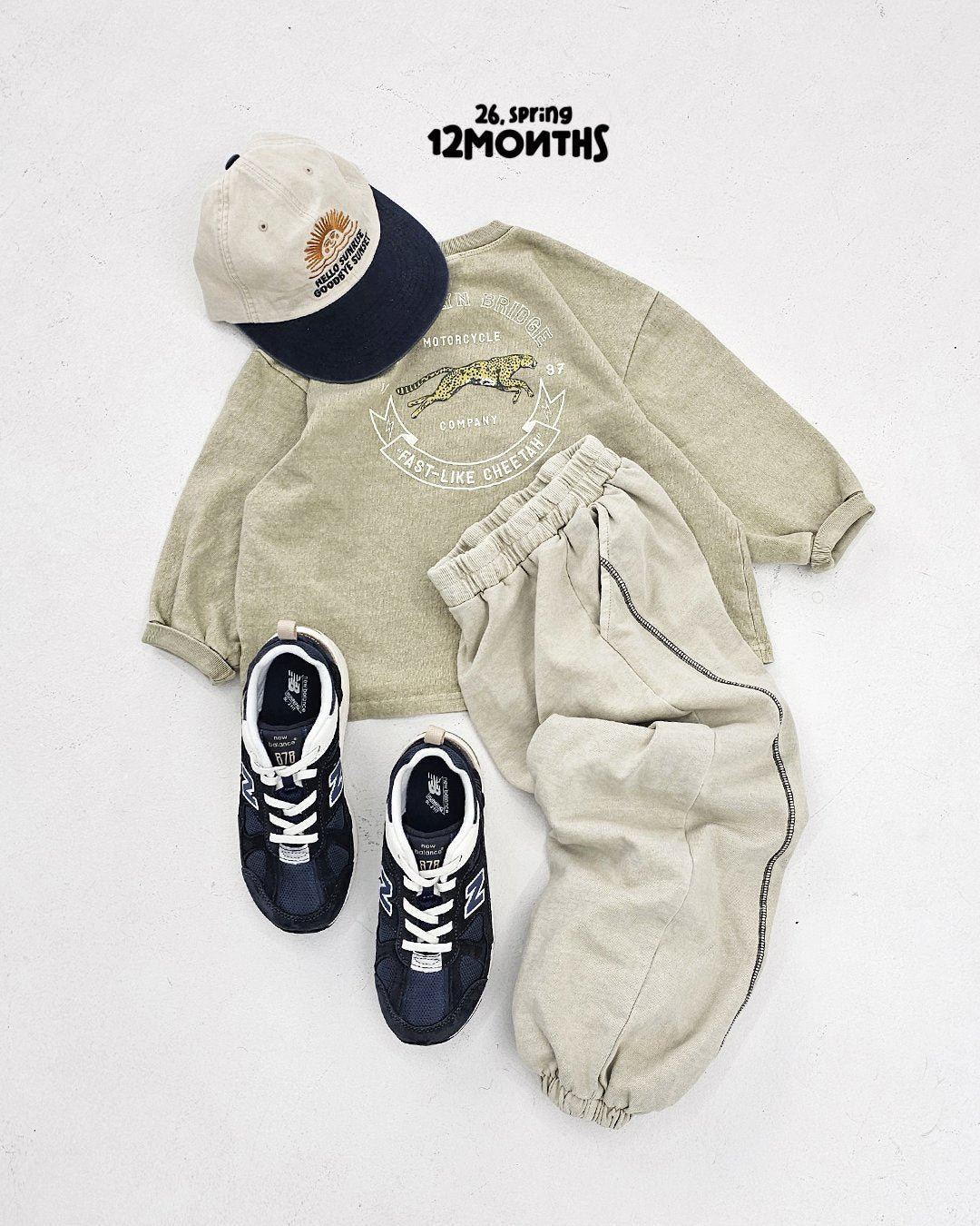 《予約》Cheetah Pig Tee / 12months