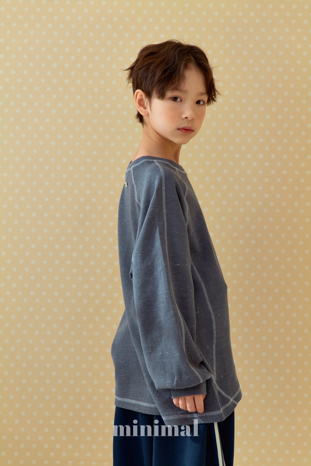 《予約》Waffle Stitch T-shirt / MINIMAL