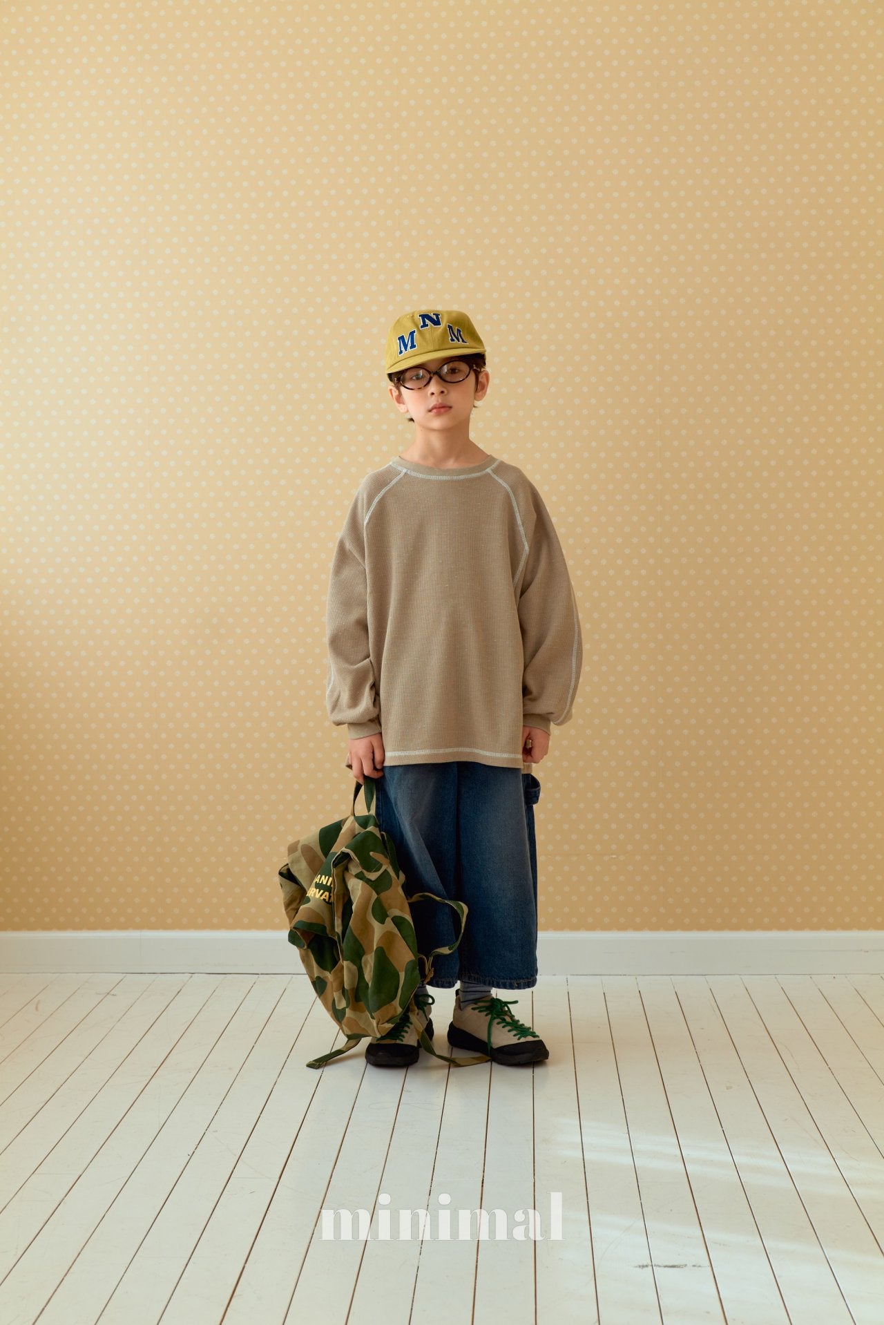 《予約》Waffle Stitch T-shirt / MINIMAL