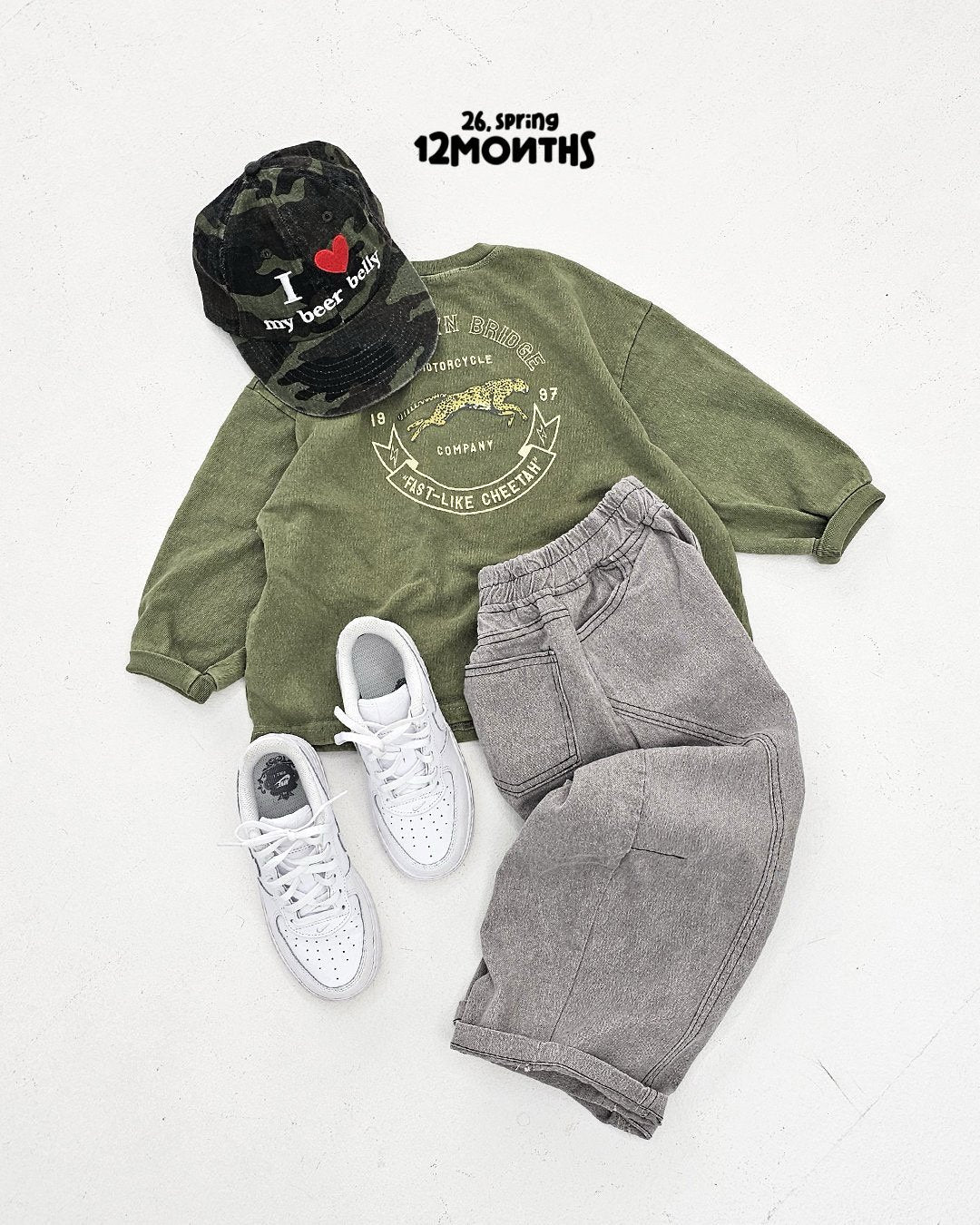 《予約》Cheetah Pig Tee / 12months