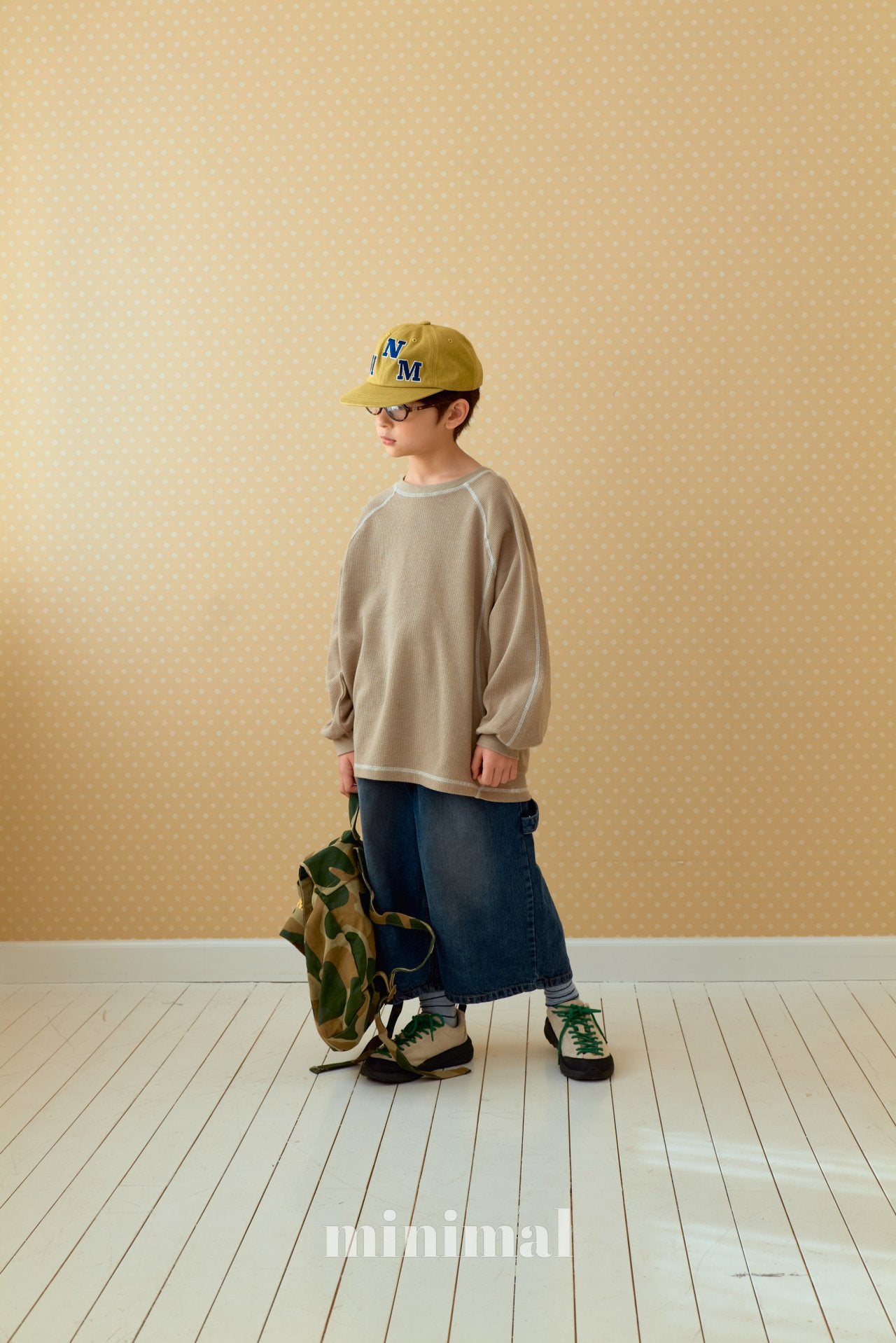 《予約》Waffle Stitch T-shirt / MINIMAL