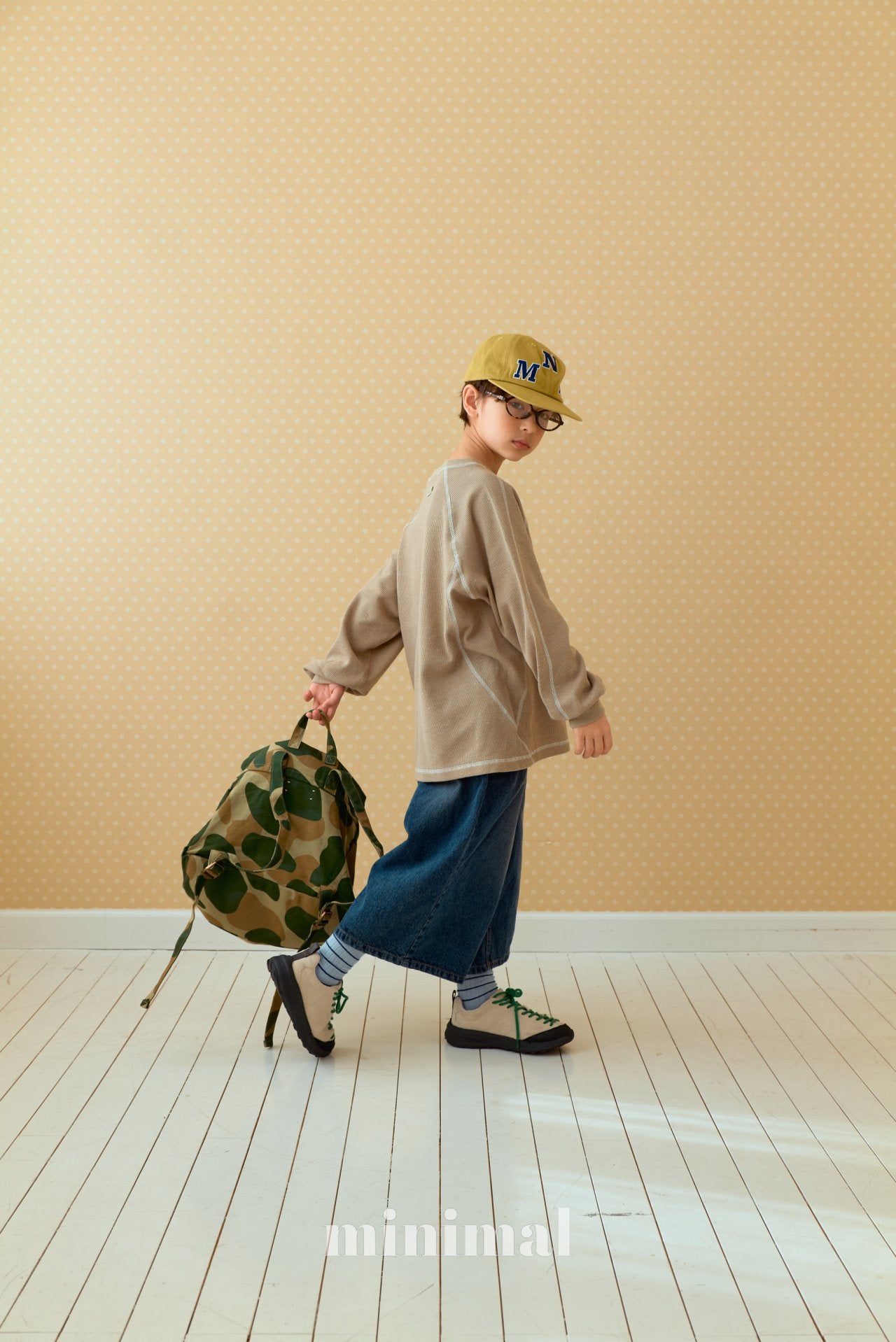 《予約》Waffle Stitch T-shirt / MINIMAL