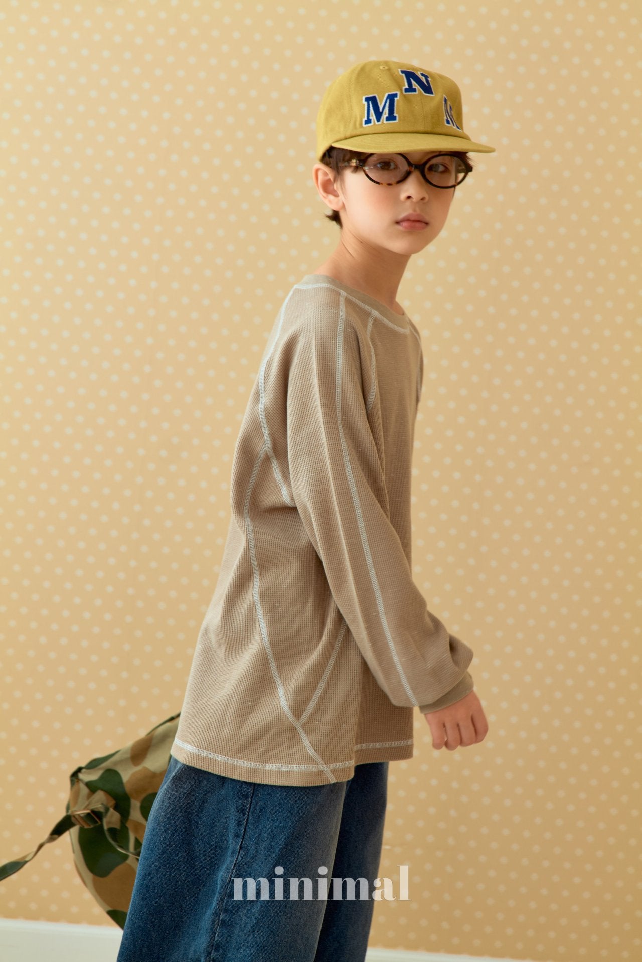 《予約》Waffle Stitch T-shirt / MINIMAL