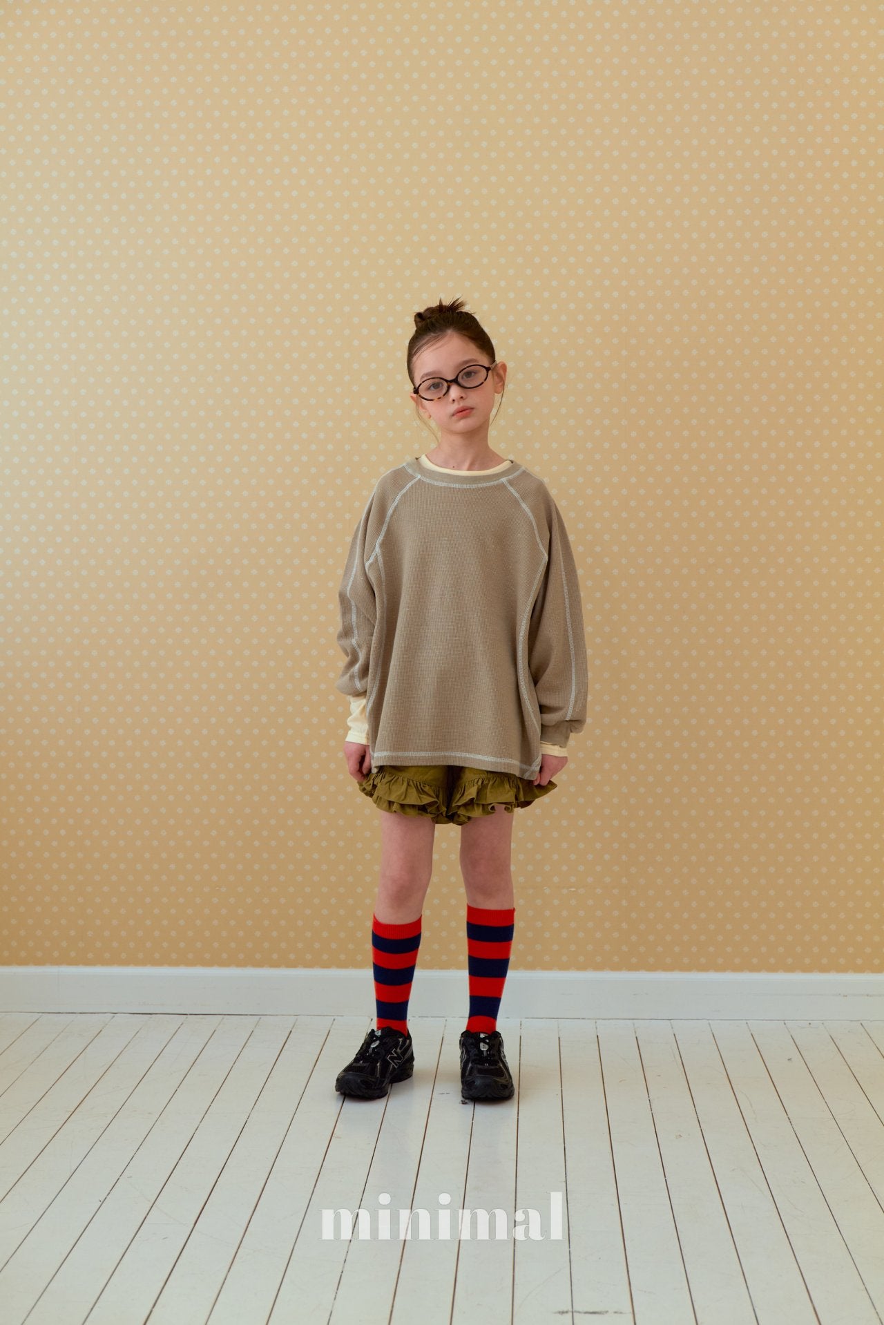 《予約》Waffle Stitch T-shirt / MINIMAL