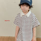 《予約》Boarder Collar Tee / Navi