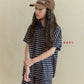 《予約》Boarder Collar Tee / Navi