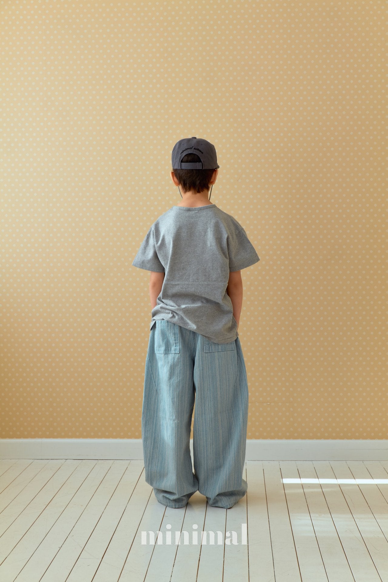 《予約》Lettering Short-Sleeve T-Shirt（adultまで） / MINIMAL