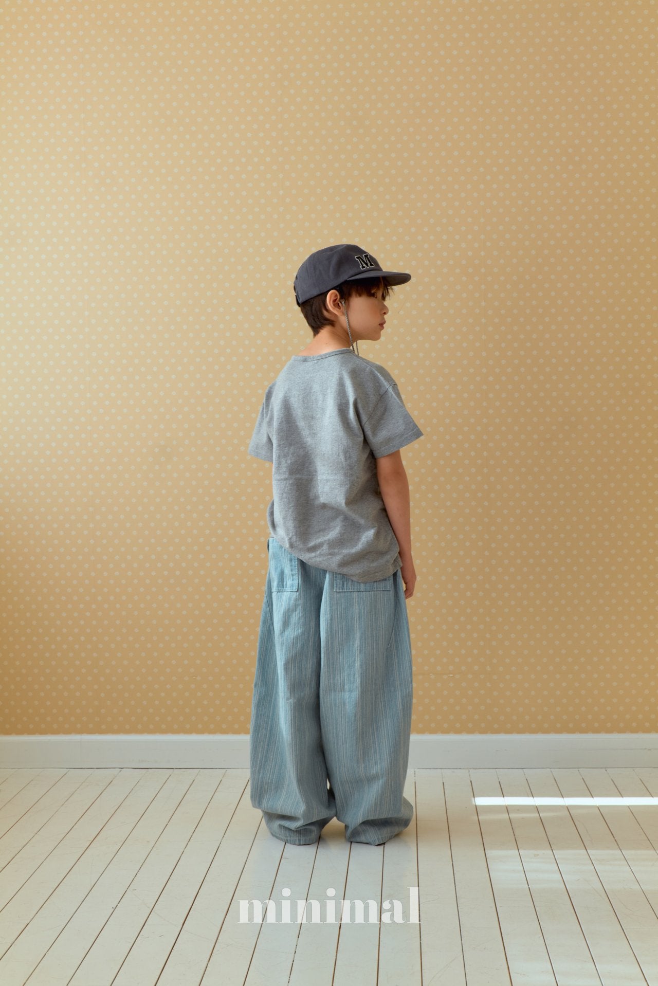 《予約》Lettering Short-Sleeve T-Shirt（adultまで） / MINIMAL