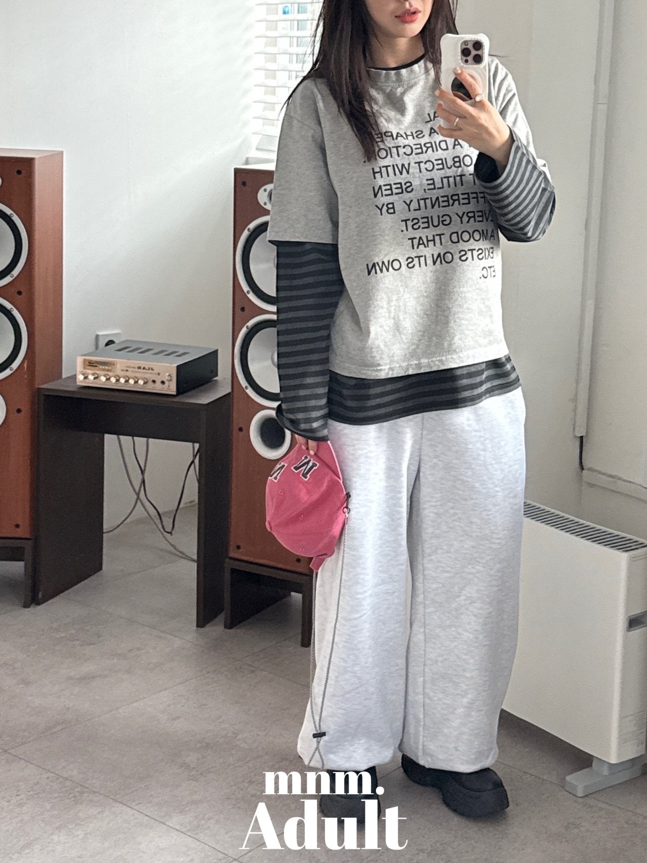 《予約》Lettering Short-Sleeve T-Shirt（adultまで） / MINIMAL