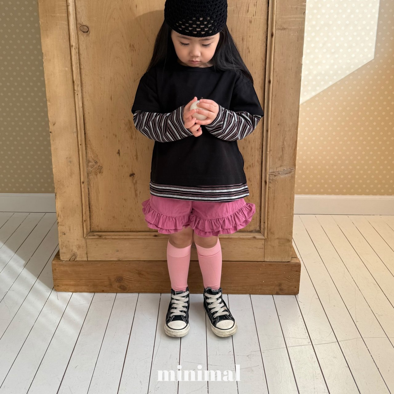 《予約》Double Layered T-shirt（adultまで） / MINIMAL