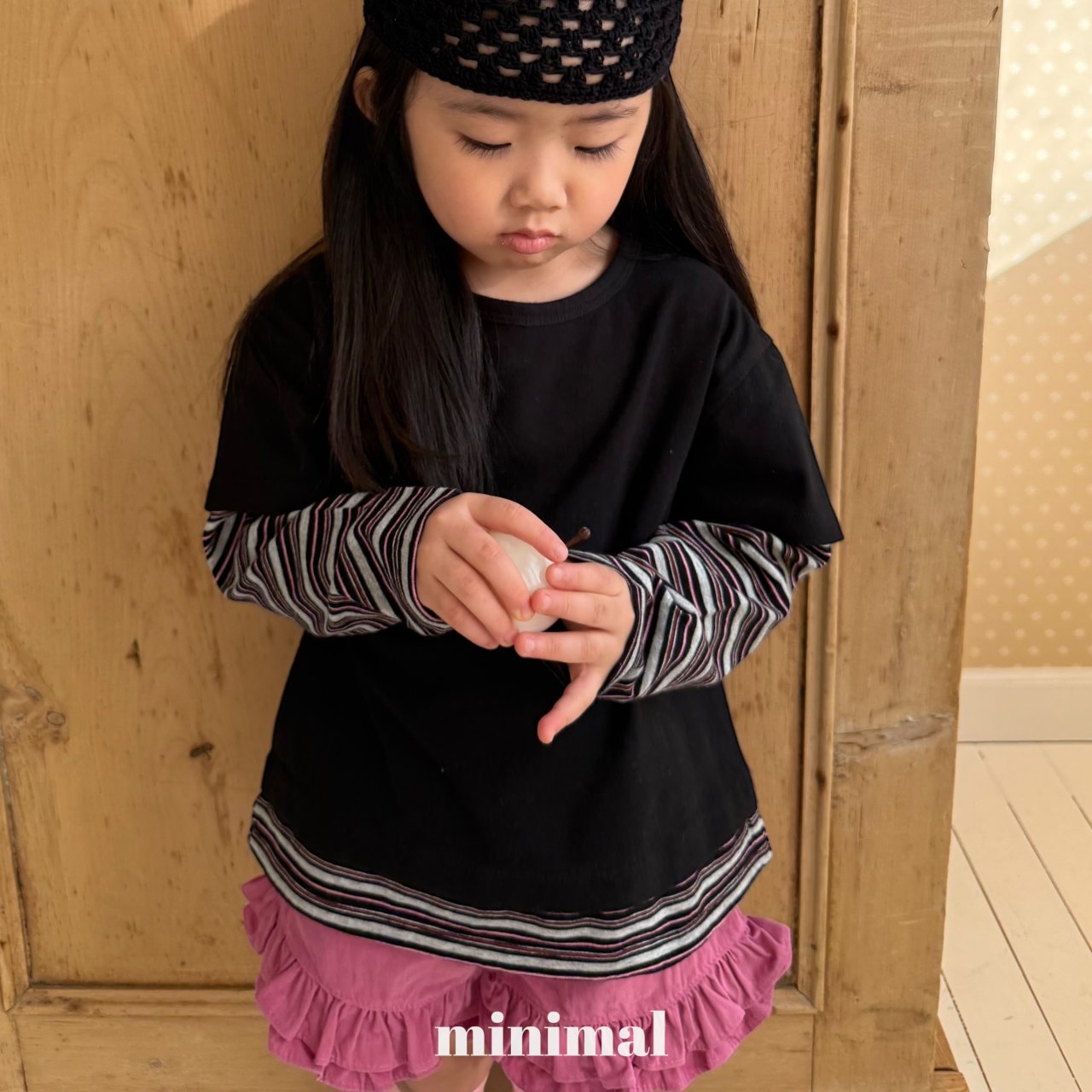 《予約》Double Layered T-shirt（adultまで） / MINIMAL