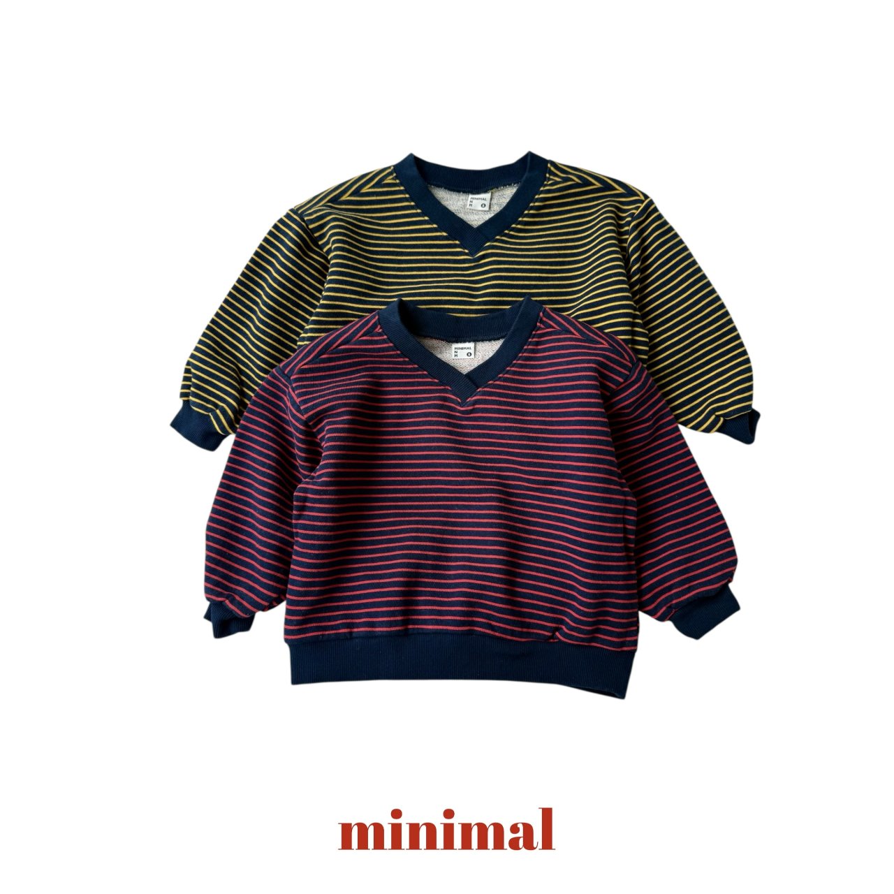 《予約》ST v-neck Sweatshirt（adultまで） / MINIMAL