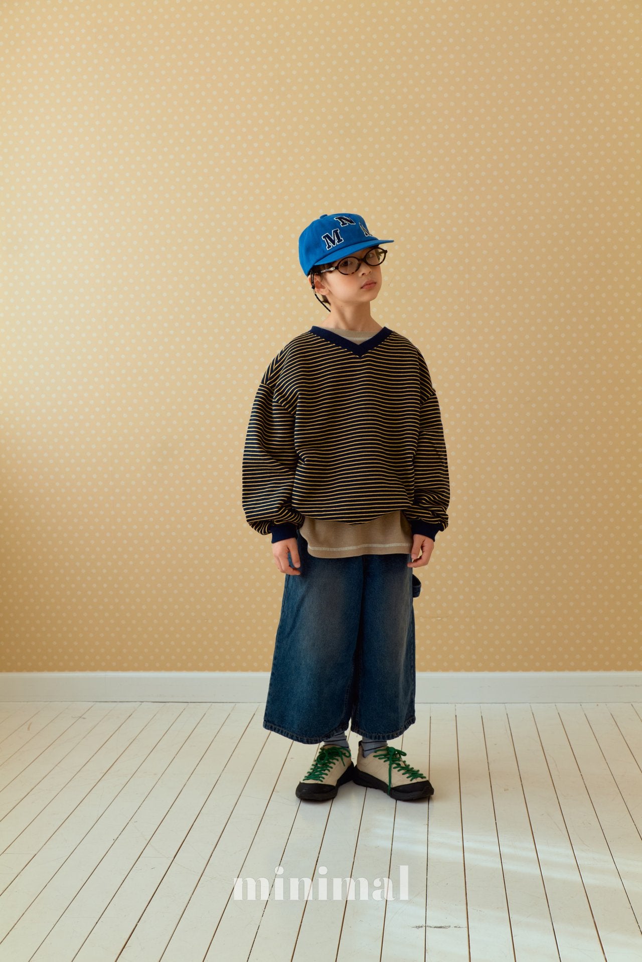 《予約》ST v-neck Sweatshirt（adultまで） / MINIMAL