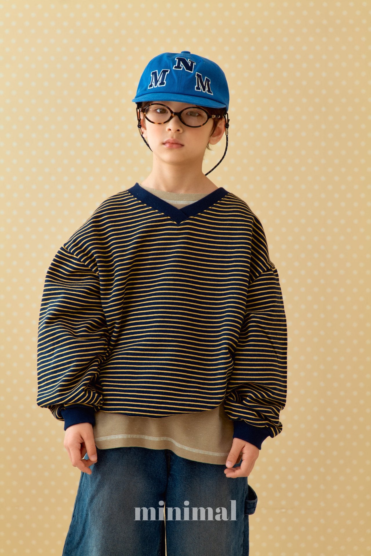 《予約》ST v-neck Sweatshirt（adultまで） / MINIMAL