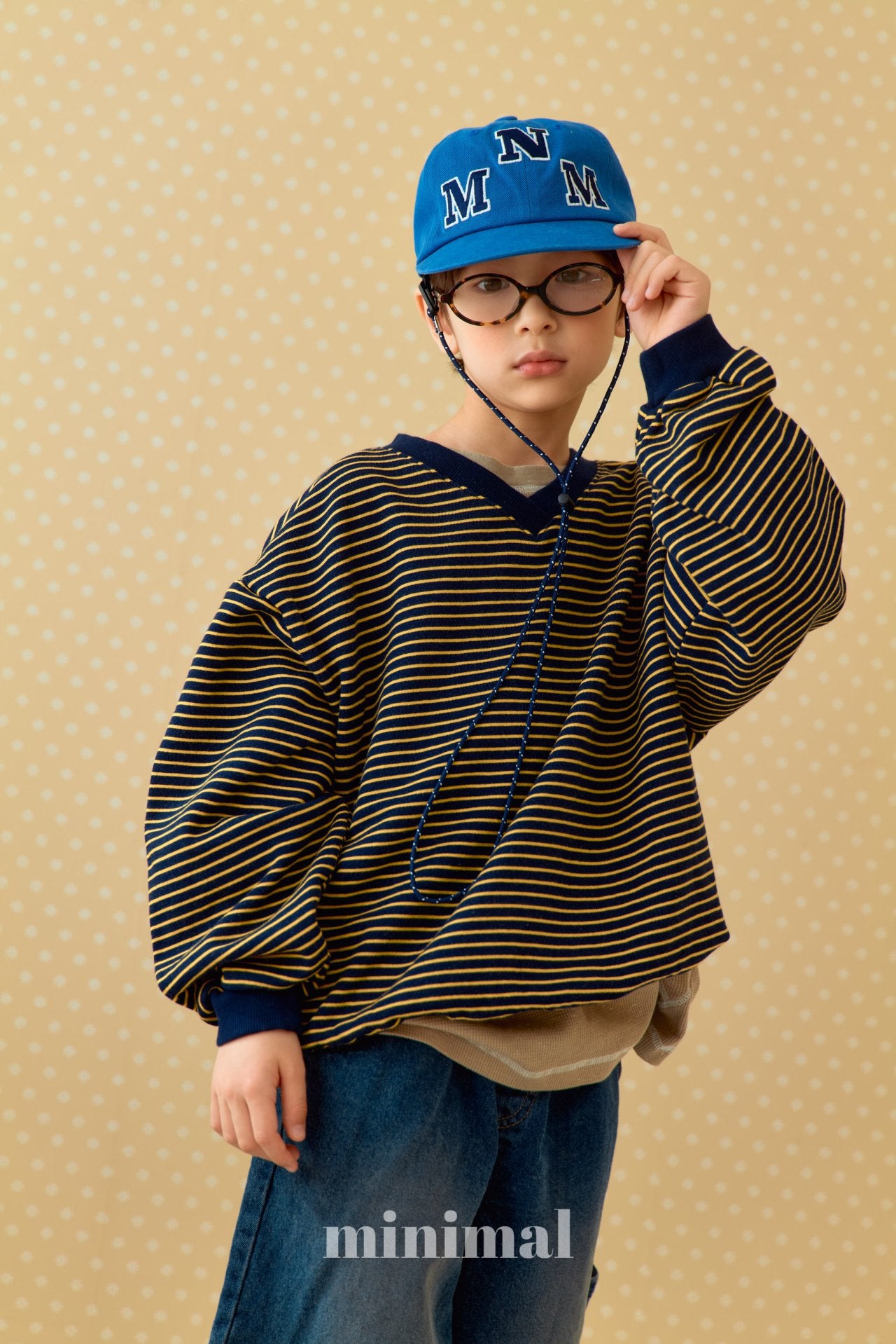 《予約》ST v-neck Sweatshirt（adultまで） / MINIMAL